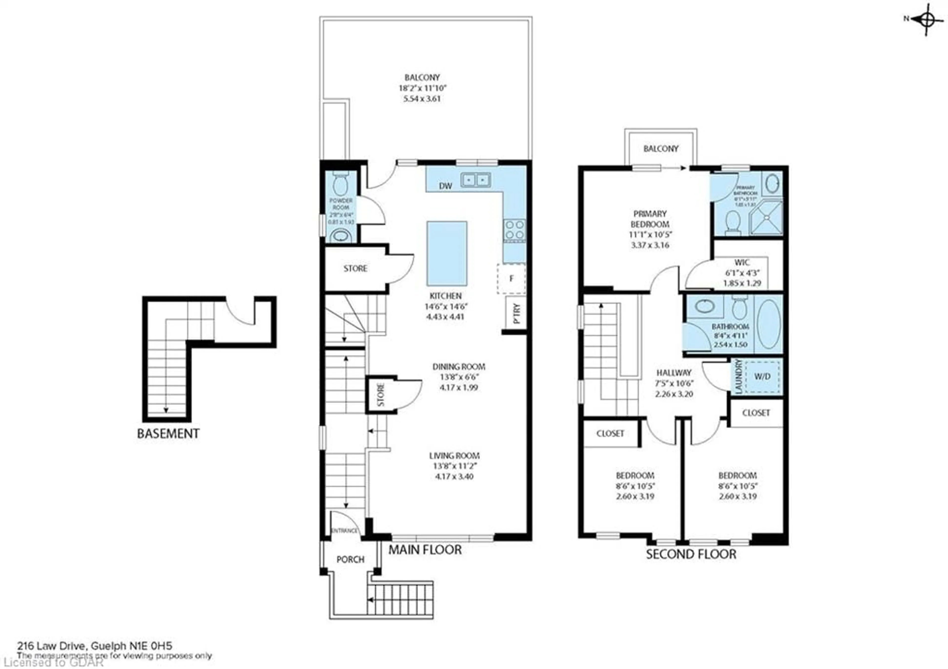 Floor plan for 216 Law Dr, Guelph Ontario N1E 0P6