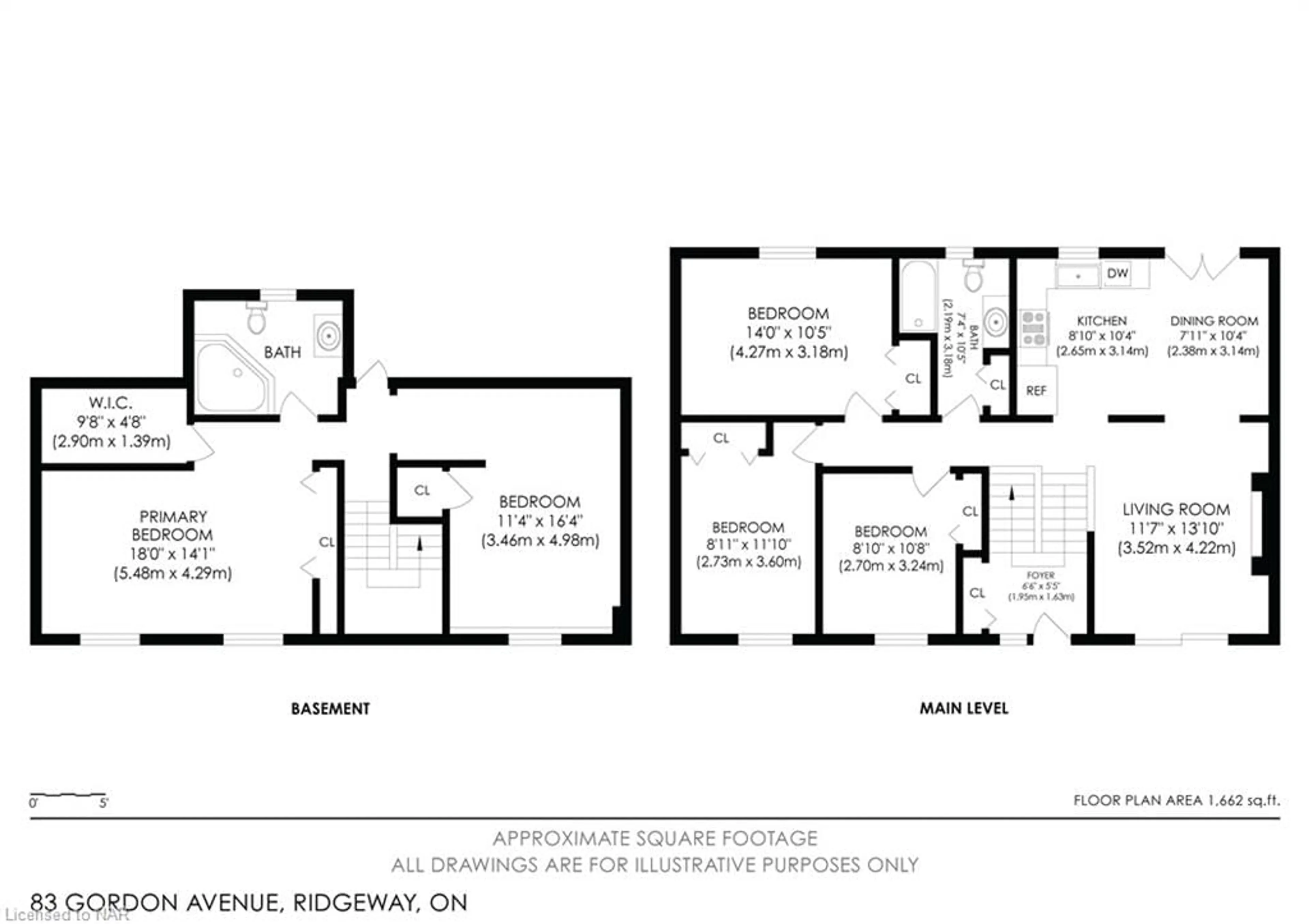 Floor plan for 83 Gordon Ave, Ridgeway Ontario L0S 1N0