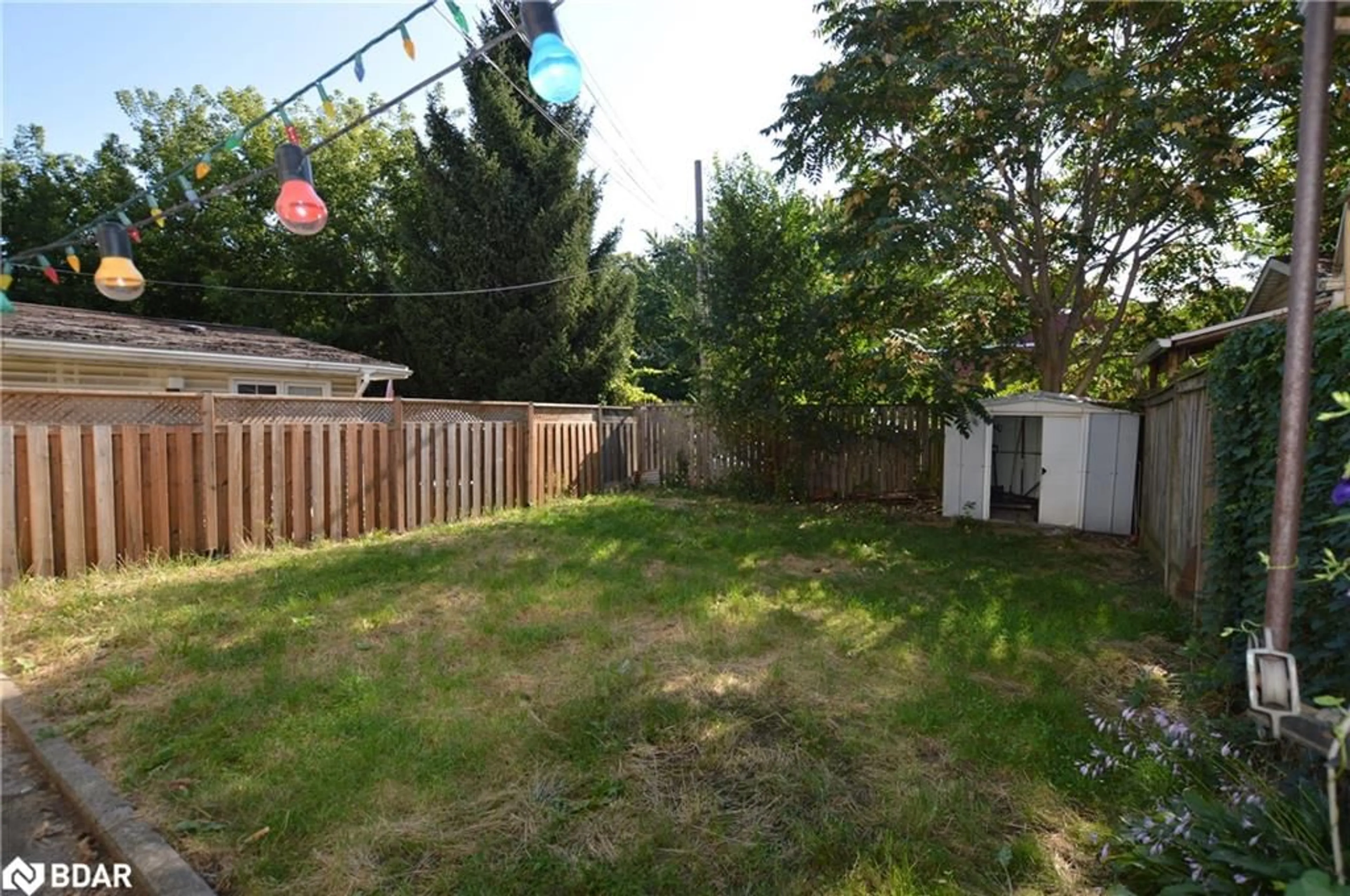 Fenced yard for 164 Macnab St, Hamilton Ontario L8R 2M4