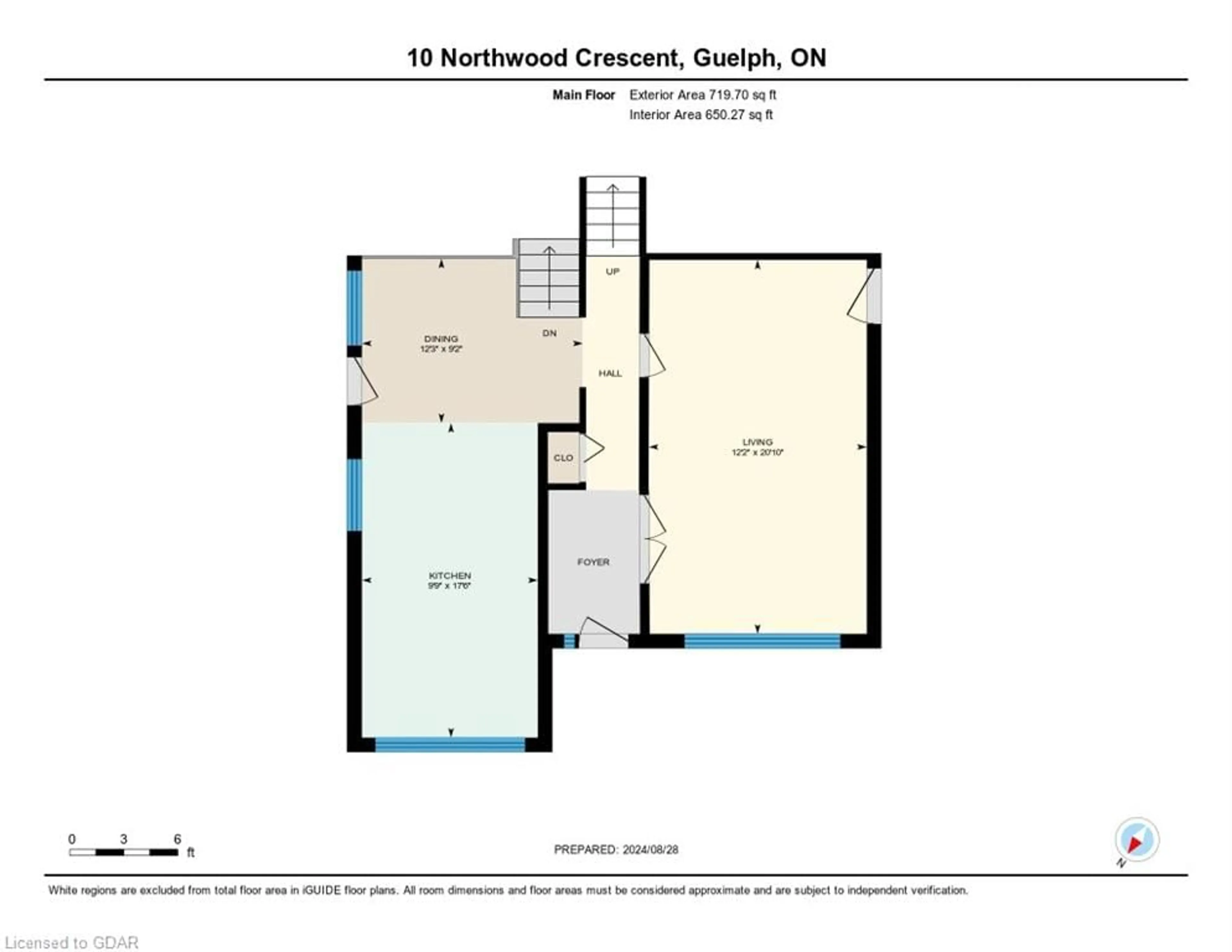 Floor plan for 10 Northwood Cres, Guelph Ontario N1H 6Z4