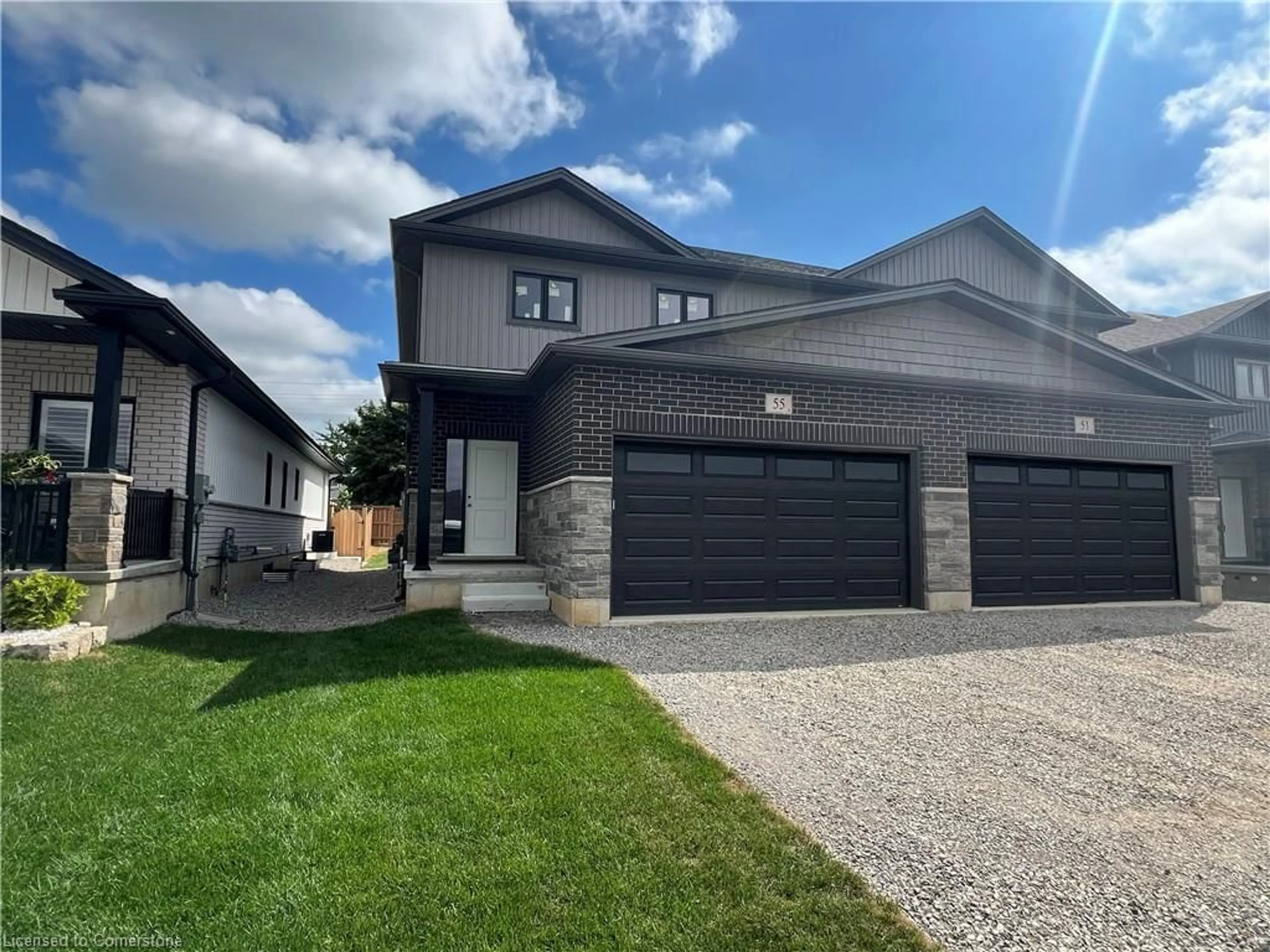 Frontside or backside of a home, the street view for 119 Amber St, Waterford Ontario N0E 1Y0