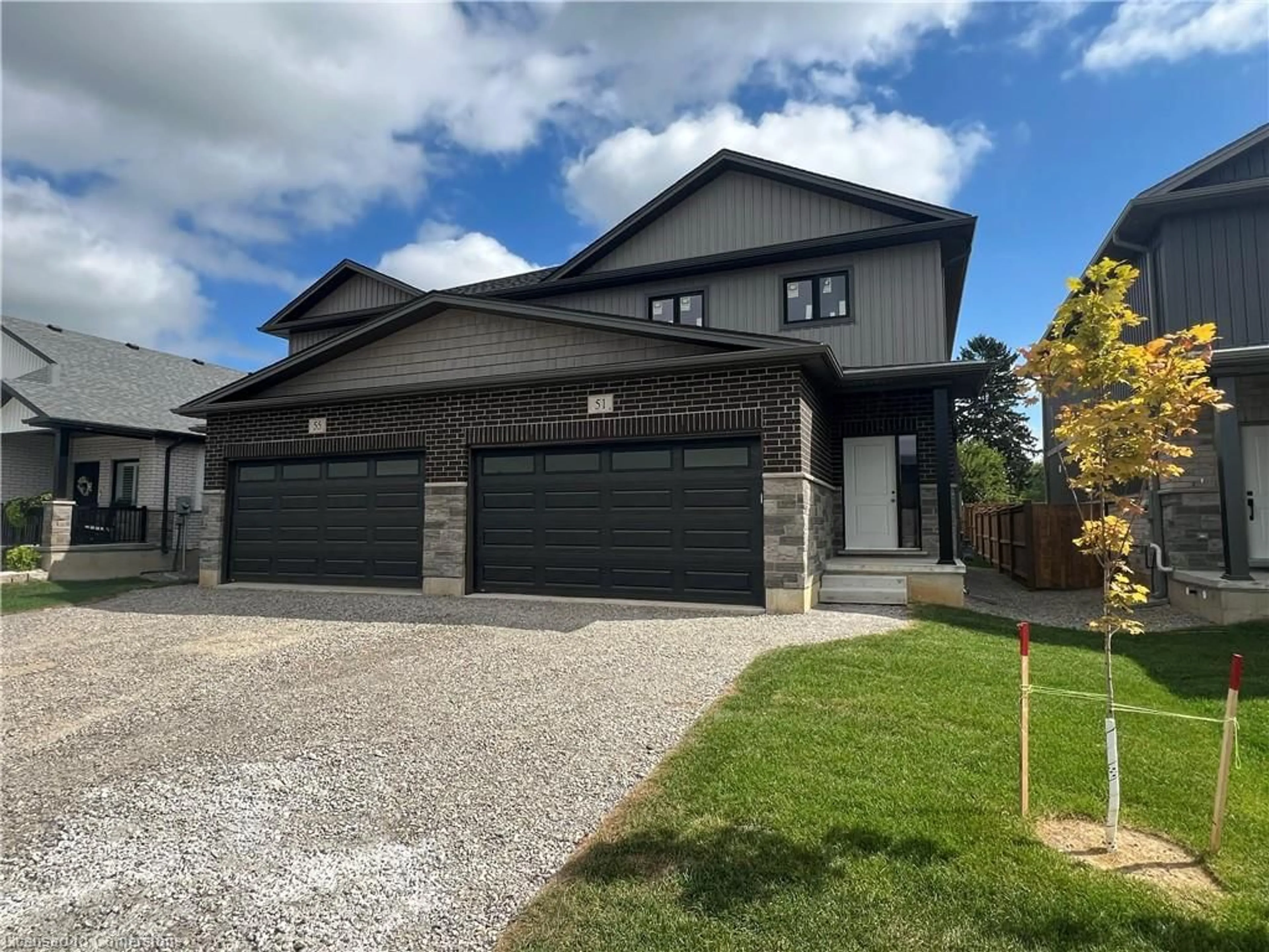 Frontside or backside of a home, the street view for 115 Amber St, Waterford Ontario N0E 1Y0