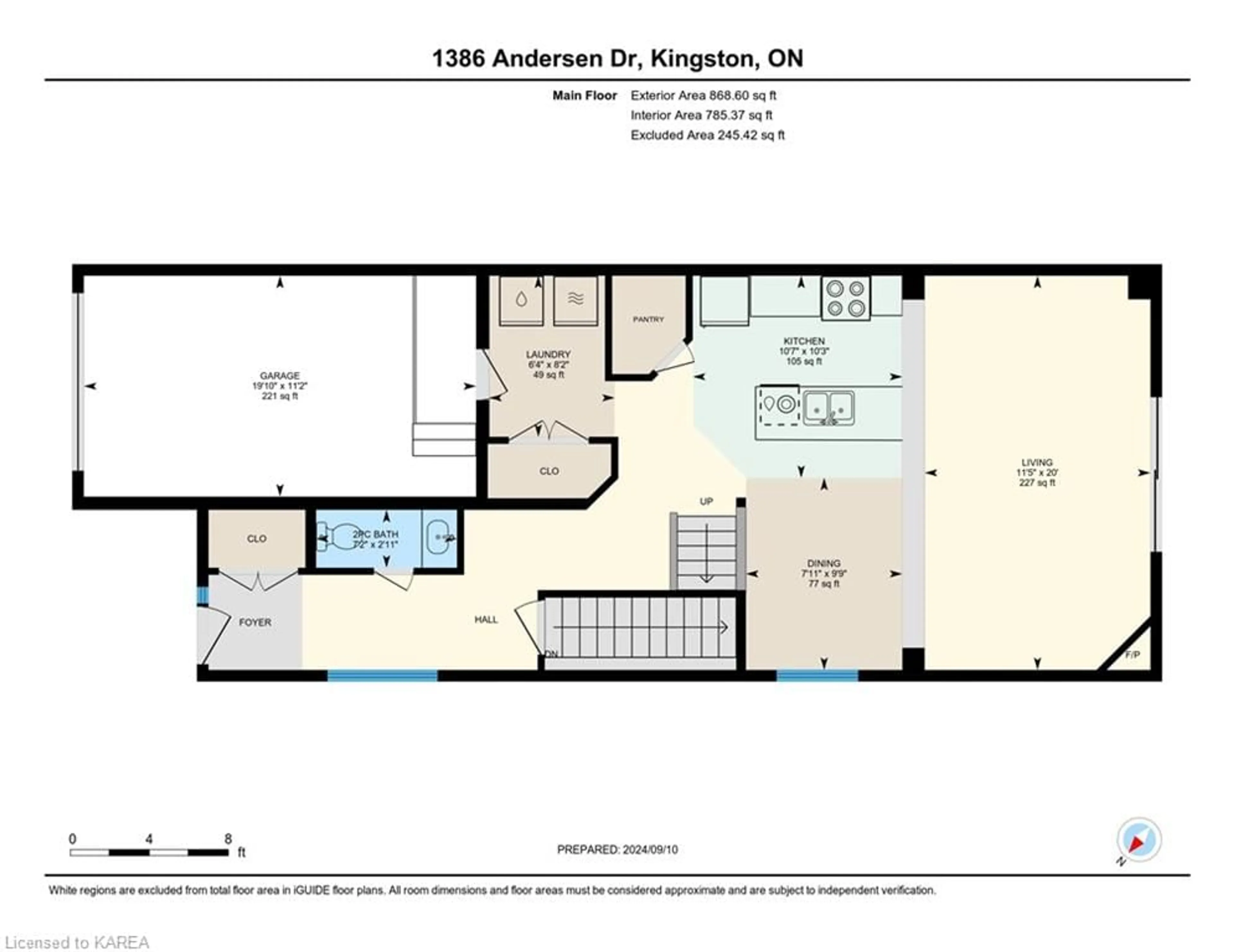 Floor plan for 1386 Andersen Drive, Kingston Ontario K7P 0P4