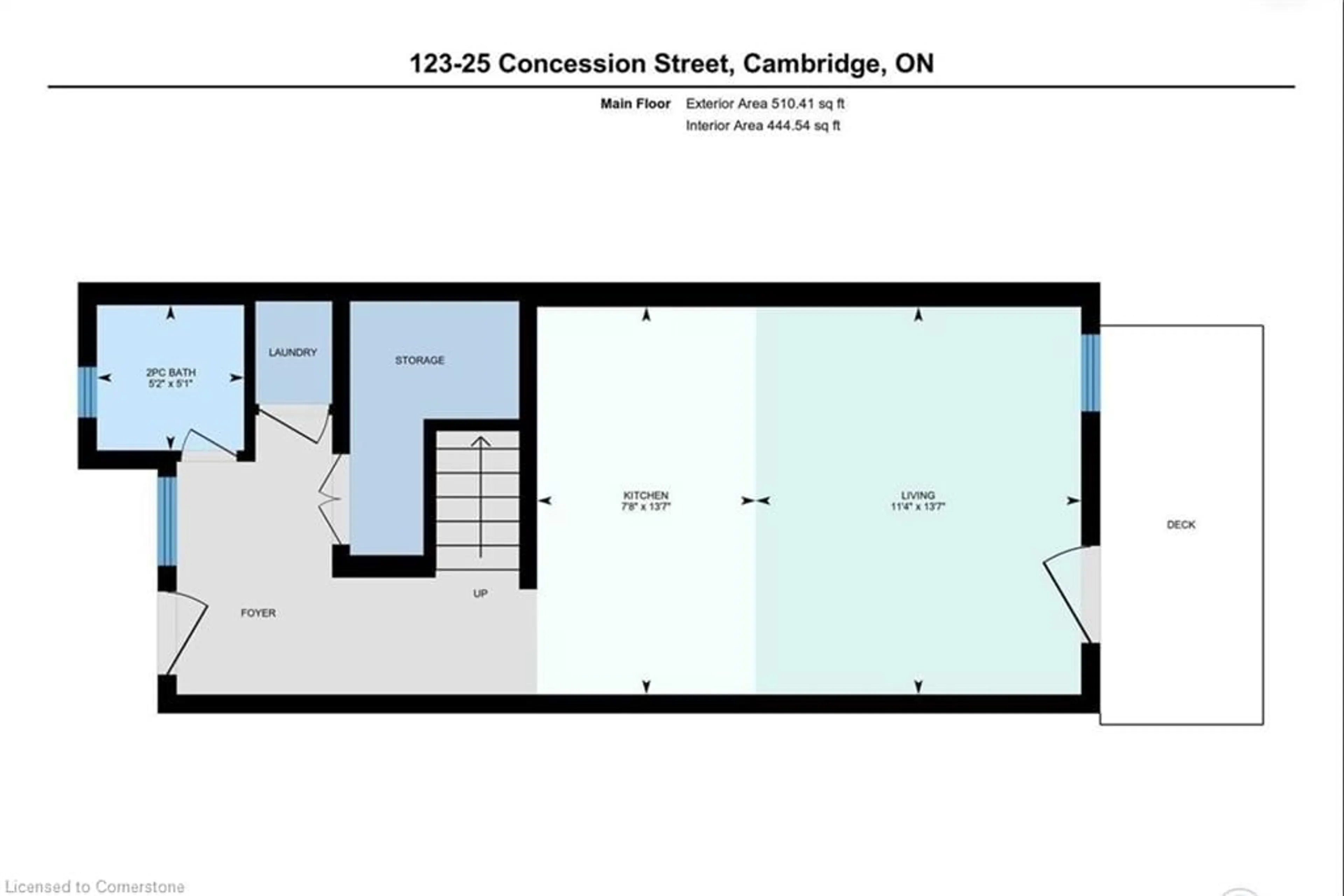 Floor plan for 25 Concession Rd #123, Cambridge Ontario N1R 2G6