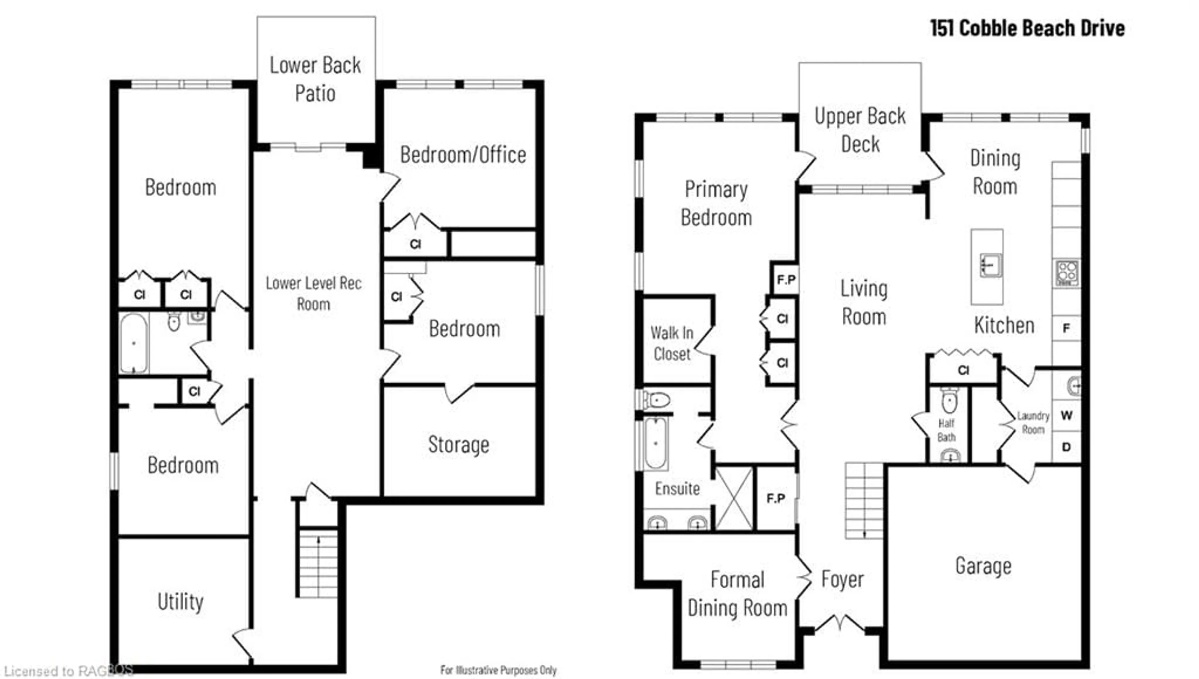 Floor plan for 151 Cobble Beach Dr, Kemble Ontario N0H 1S0