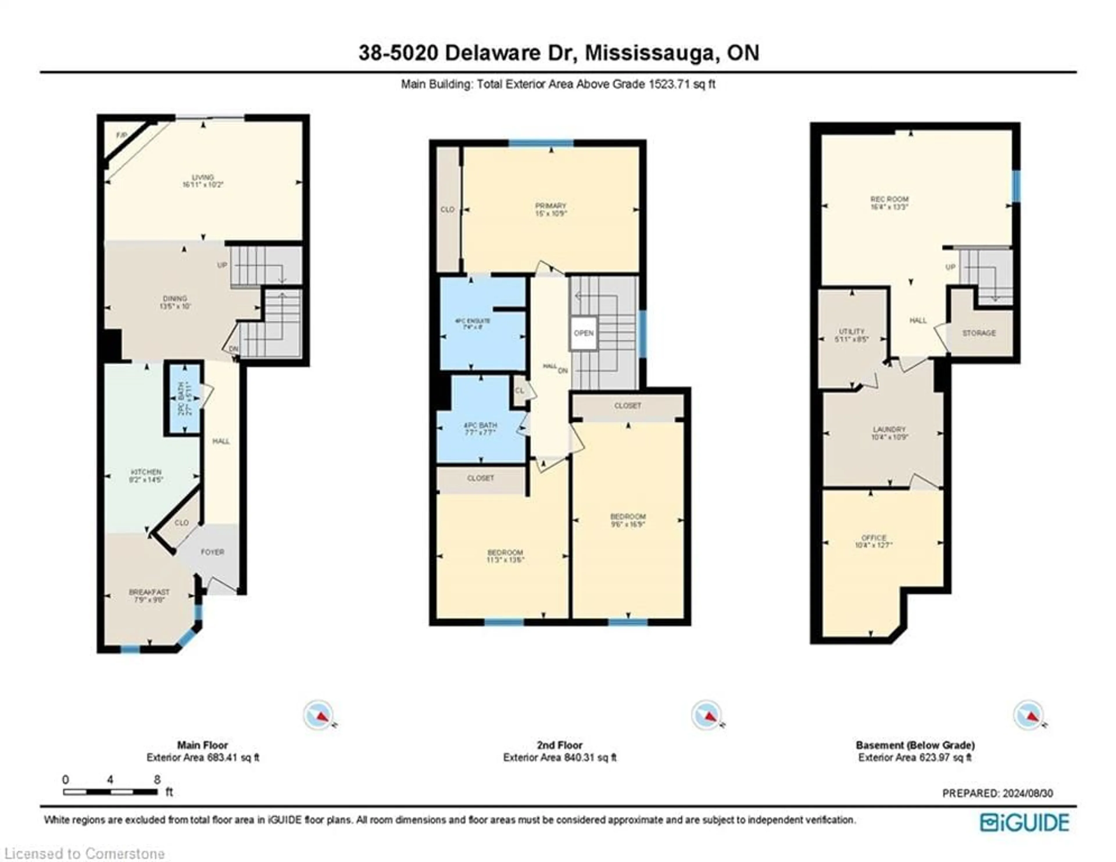 Floor plan for 5020 Delaware Dr #38, Mississauga Ontario L4Z 3C7