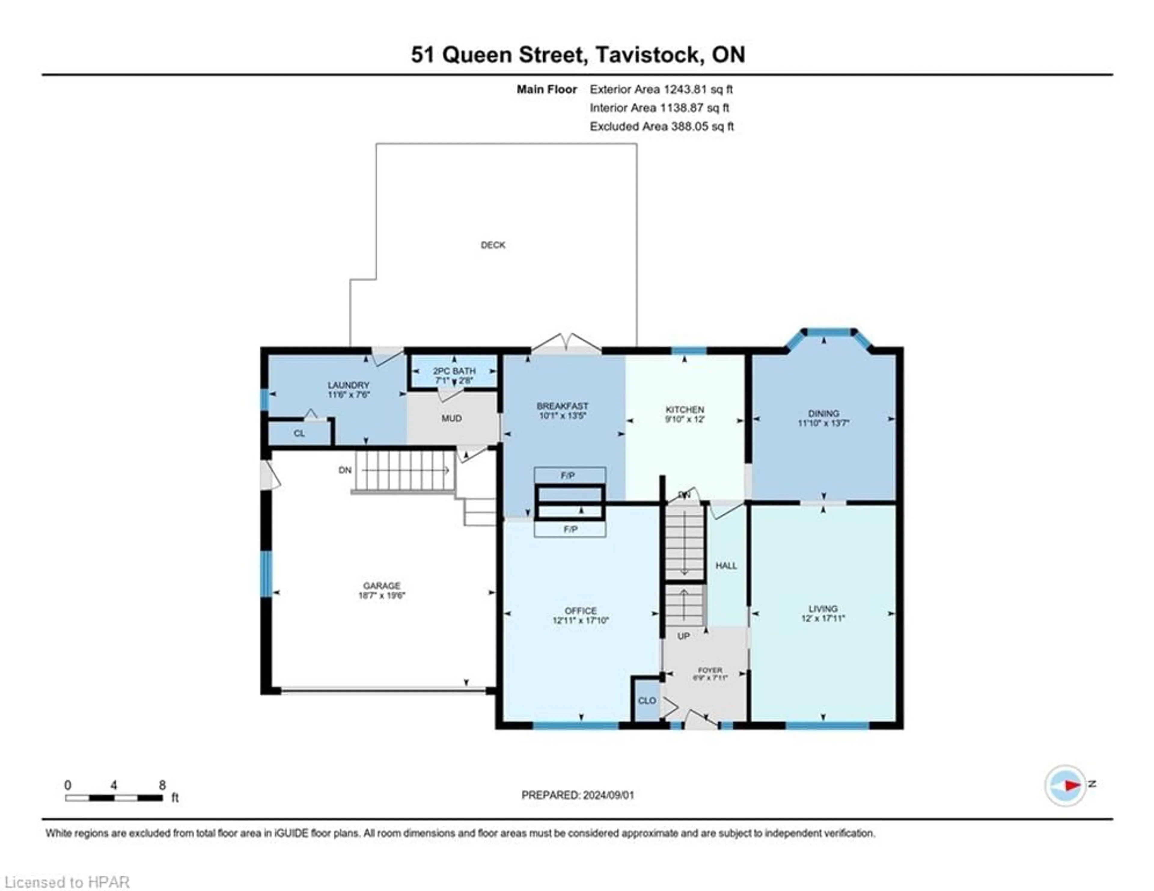 Floor plan for 51 Queen St, Tavistock Ontario N0B 2R0