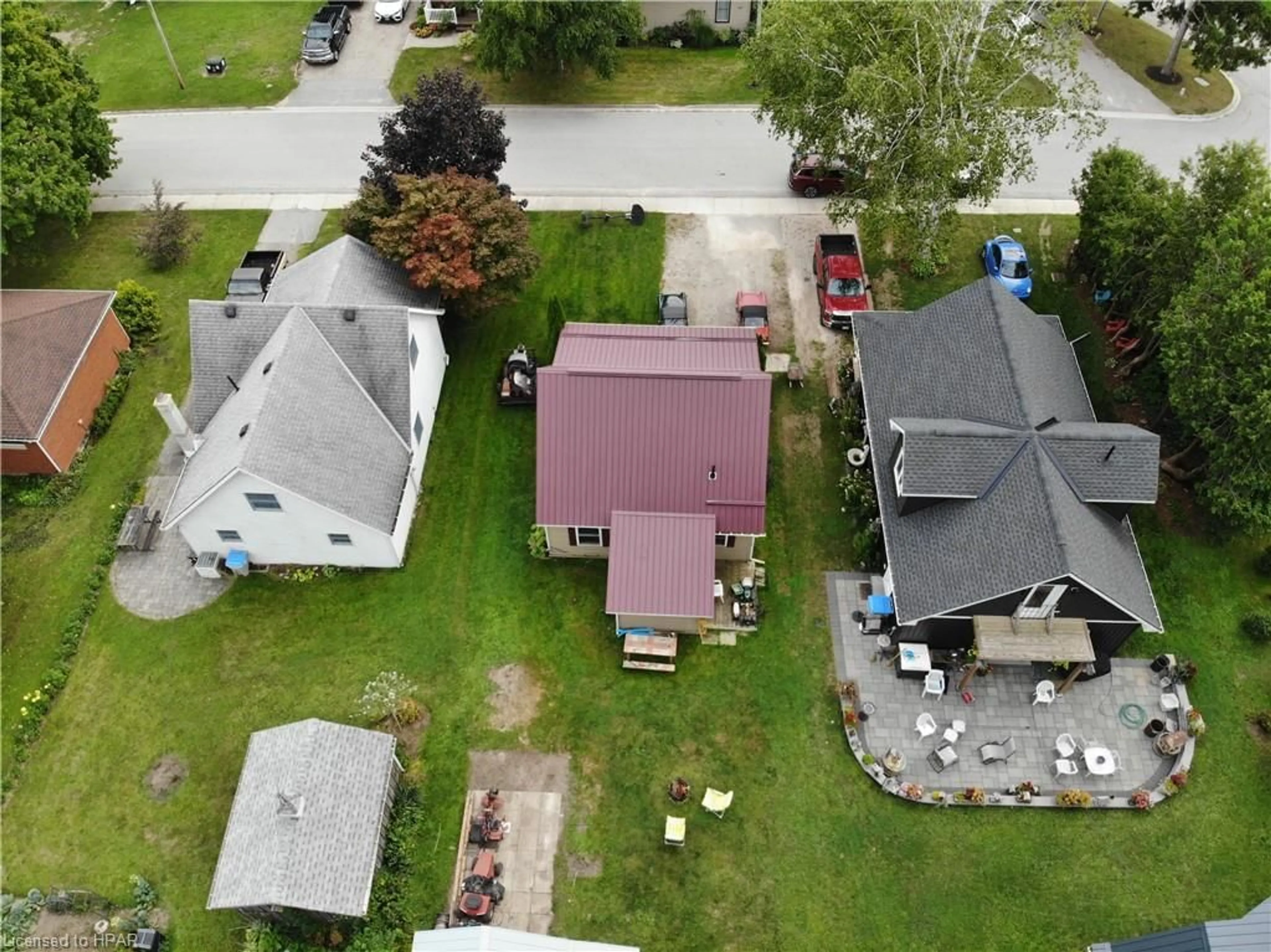 Frontside or backside of a home, the fenced backyard for 225 Mary St, Clinton Ontario N0M 1L0