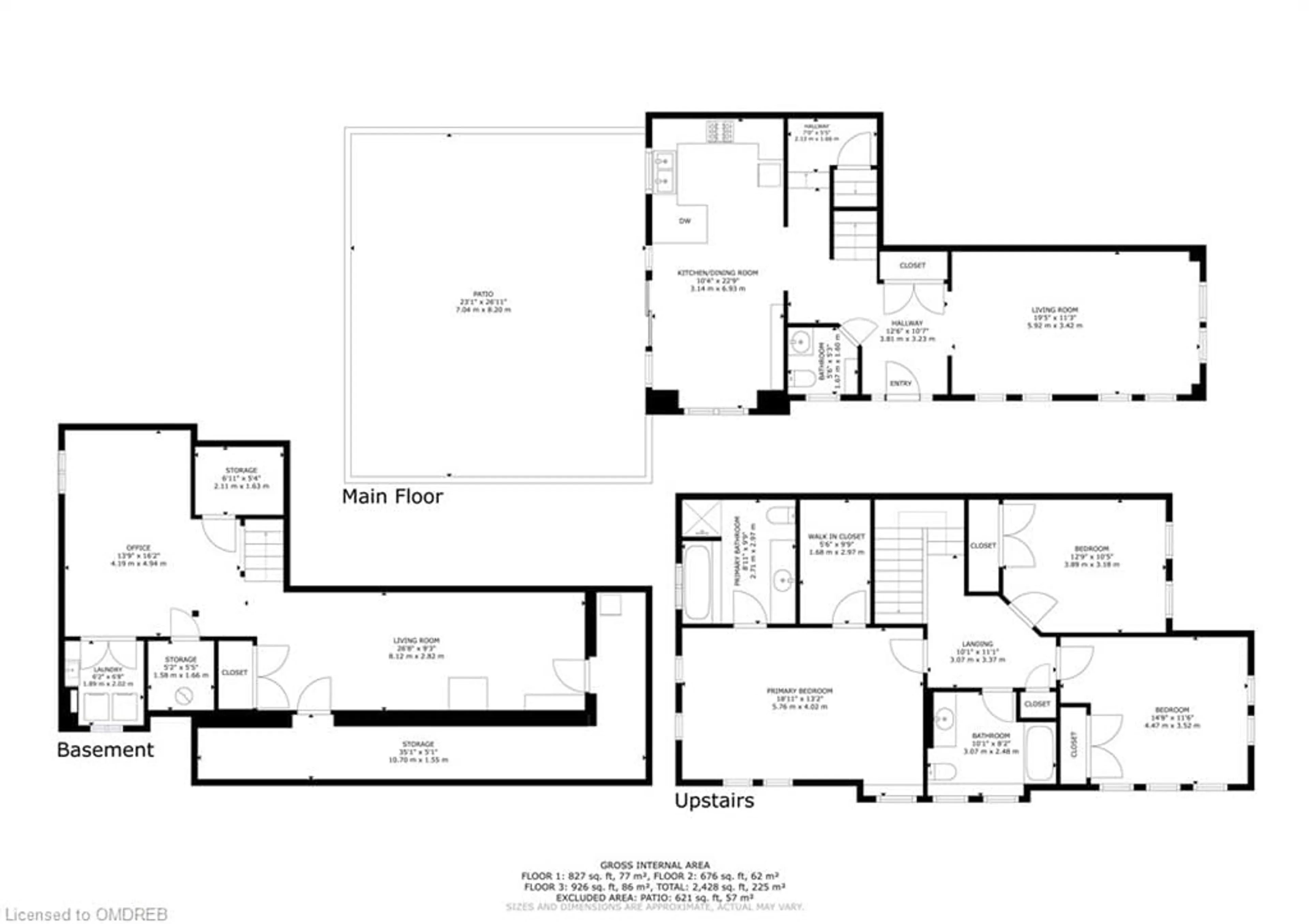 Floor plan for 422 Duncan Lane, Milton Ontario L9T 0V3