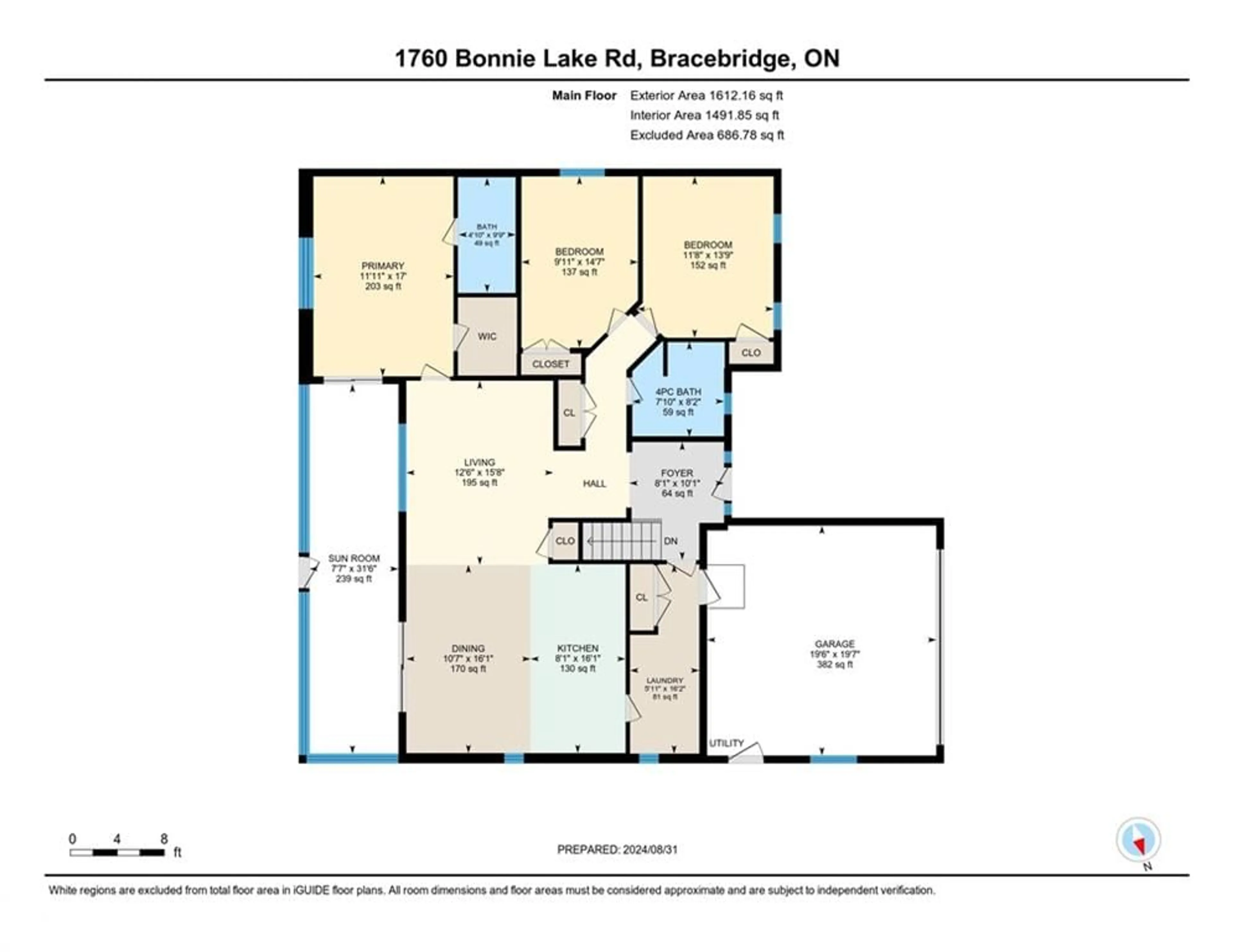 Floor plan for 1760 Bonnie Lake Rd, Port Sydney Ontario P0B 1L0