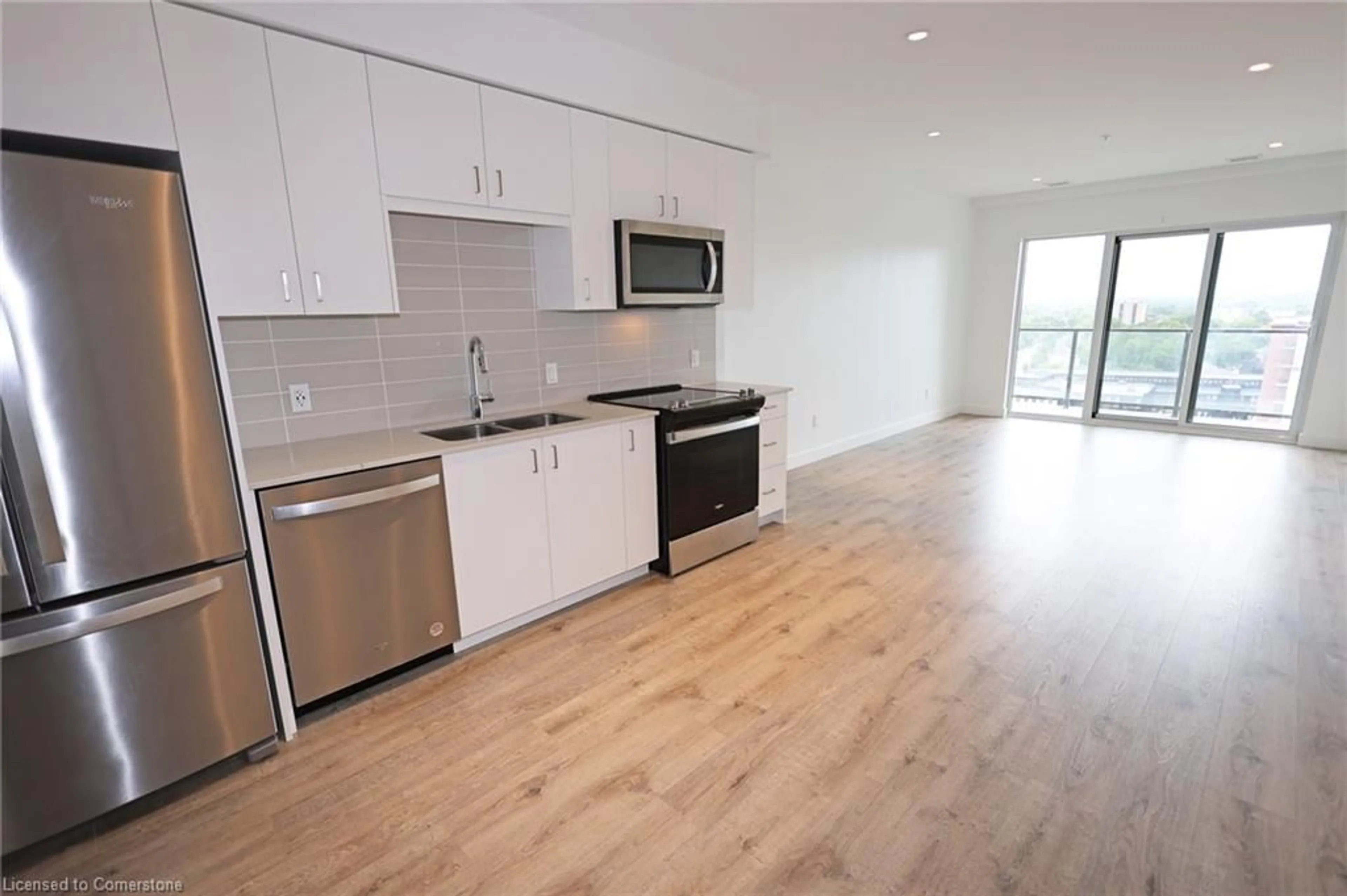 Standard kitchen, wood floors for 50 Grand Ave #1004, Cambridge Ontario N1S 0C2