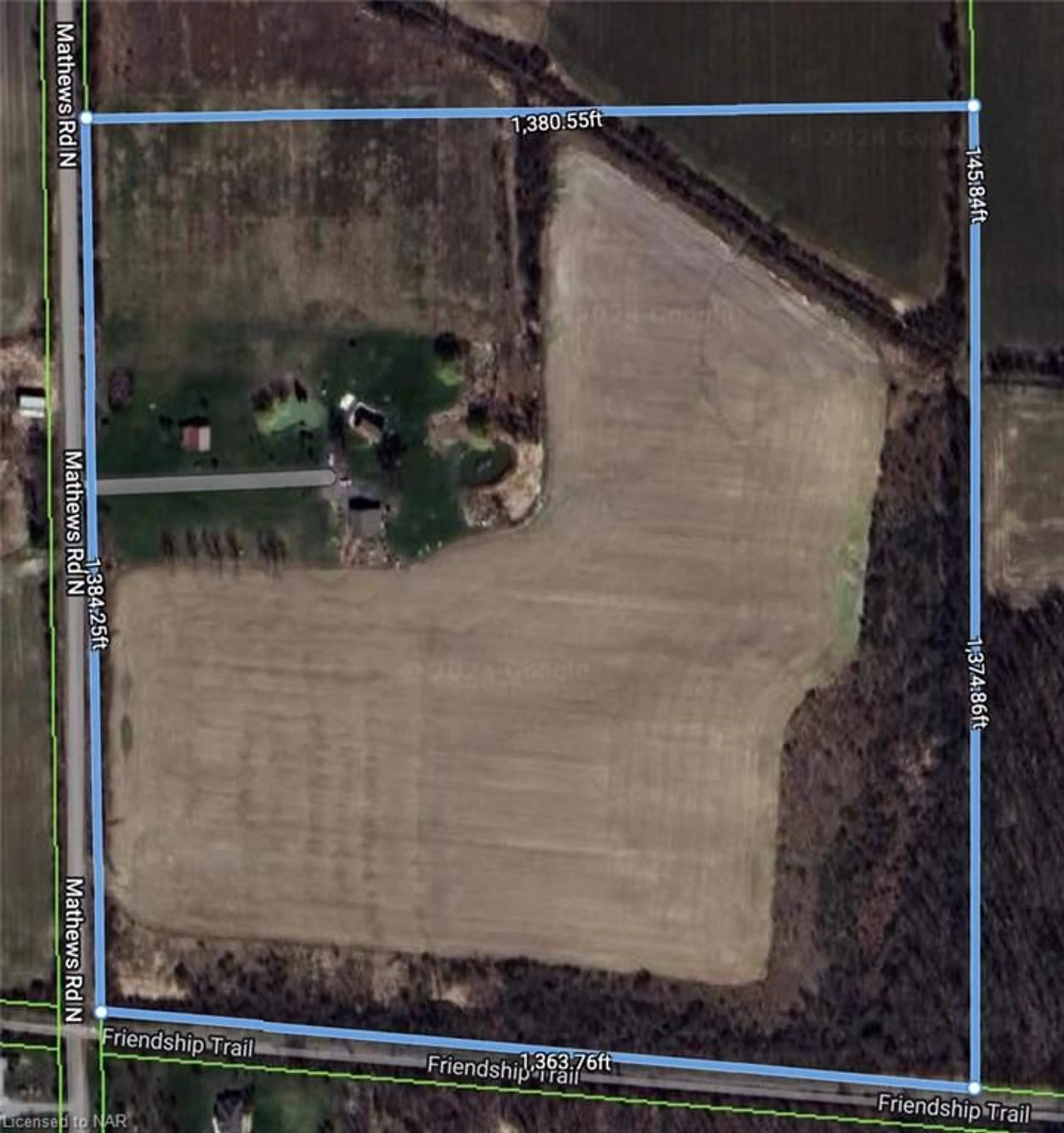 Picture of a map for 490 Mathews Rd, Sherkston Ontario L0S 1R0