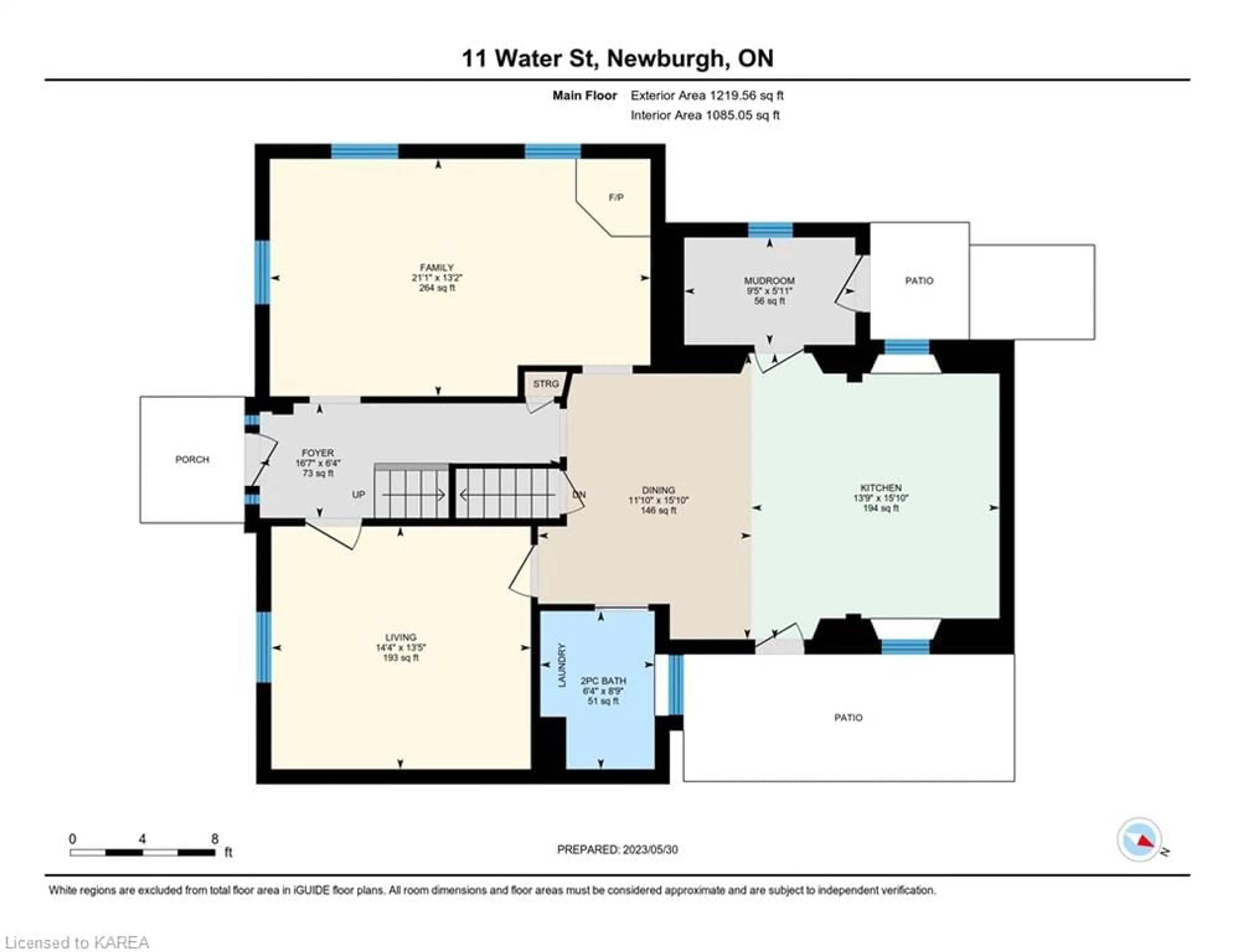 Floor plan for 11 Water St, Newburgh Ontario K0K 2S0