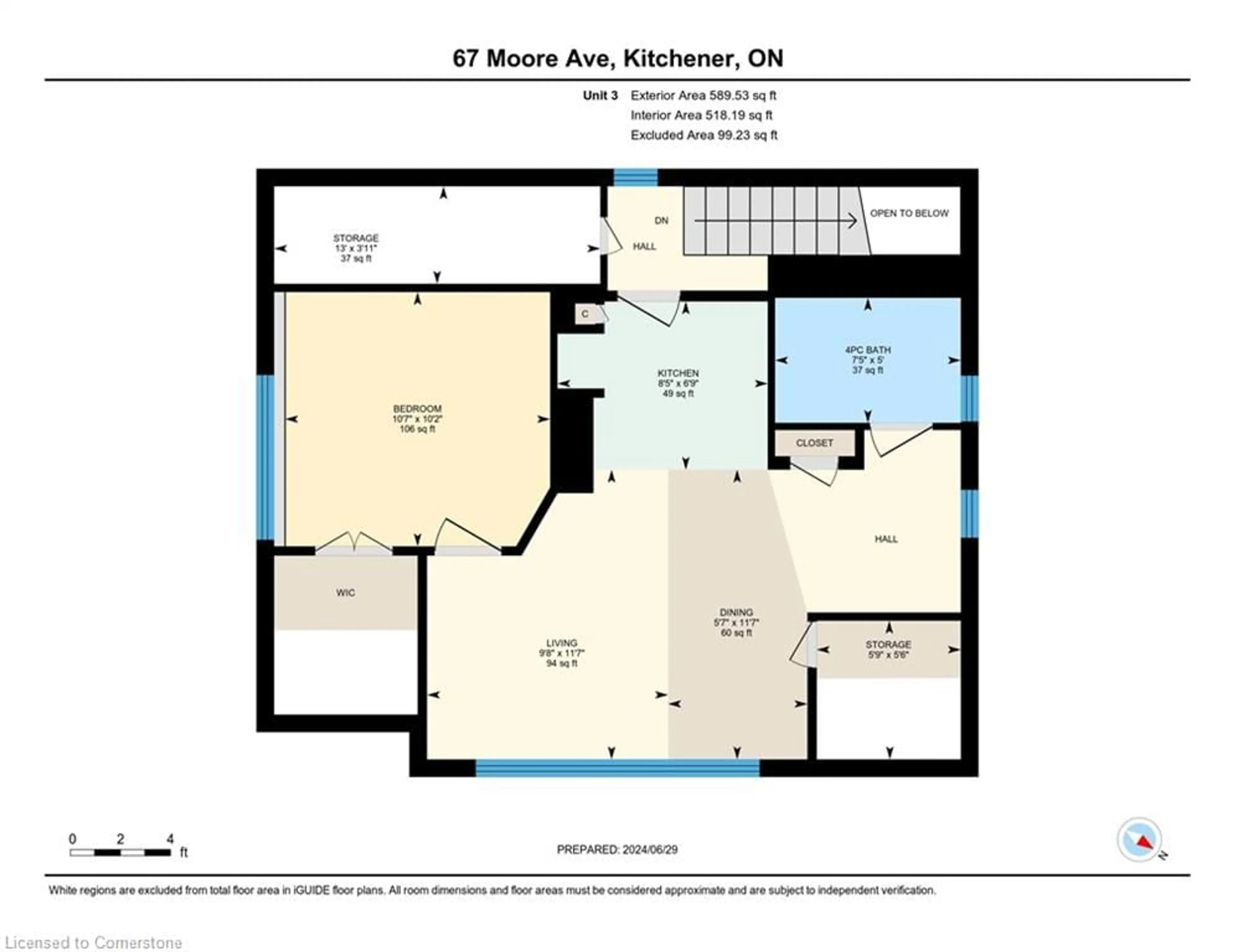 Floor plan for 67 Moore Ave, Kitchener Ontario N2H 3S2