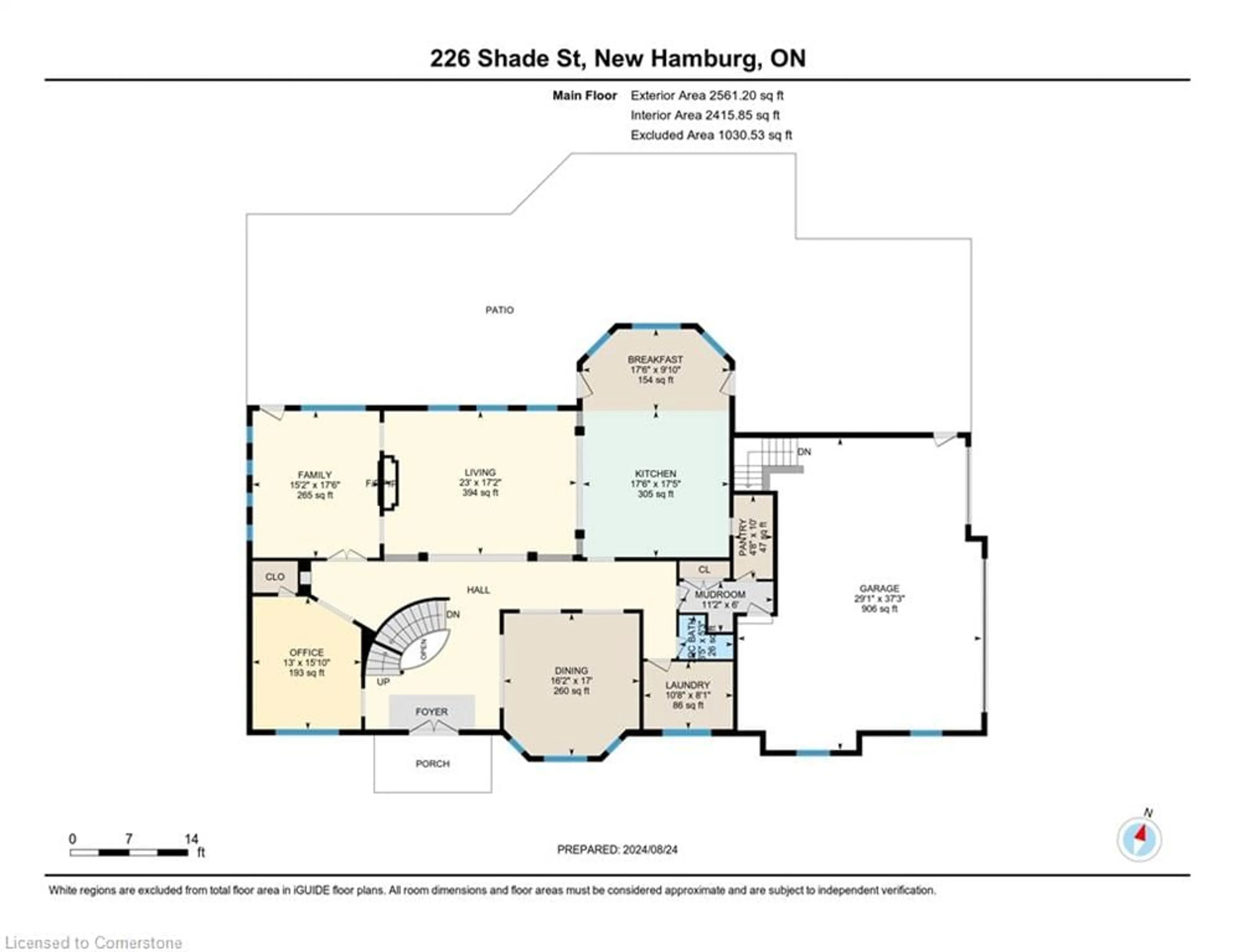 Floor plan for 226 Shade St, New Hamburg Ontario N3A 4J2