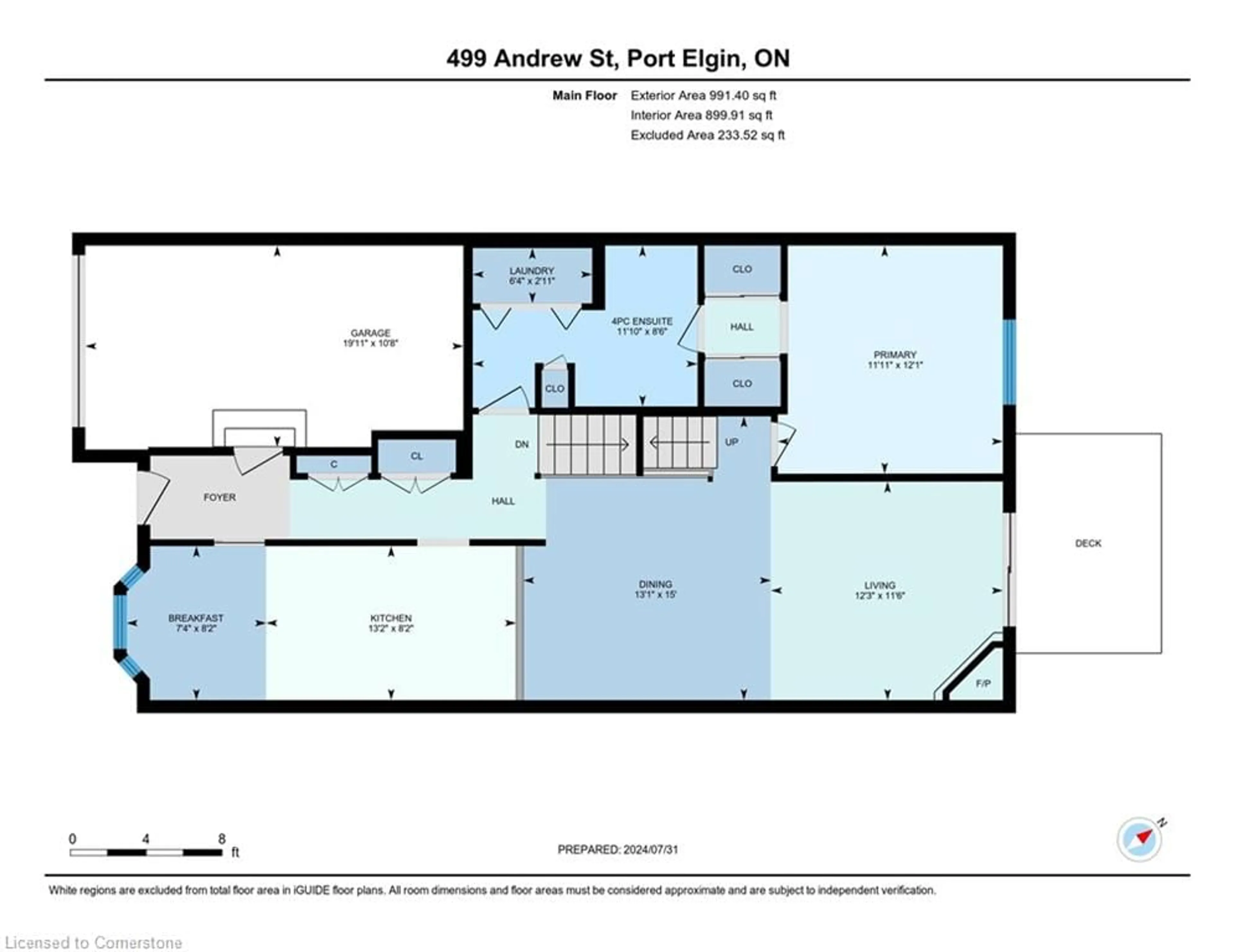 Floor plan for 499 Andrew St, Port Elgin Ontario N0H 2C1