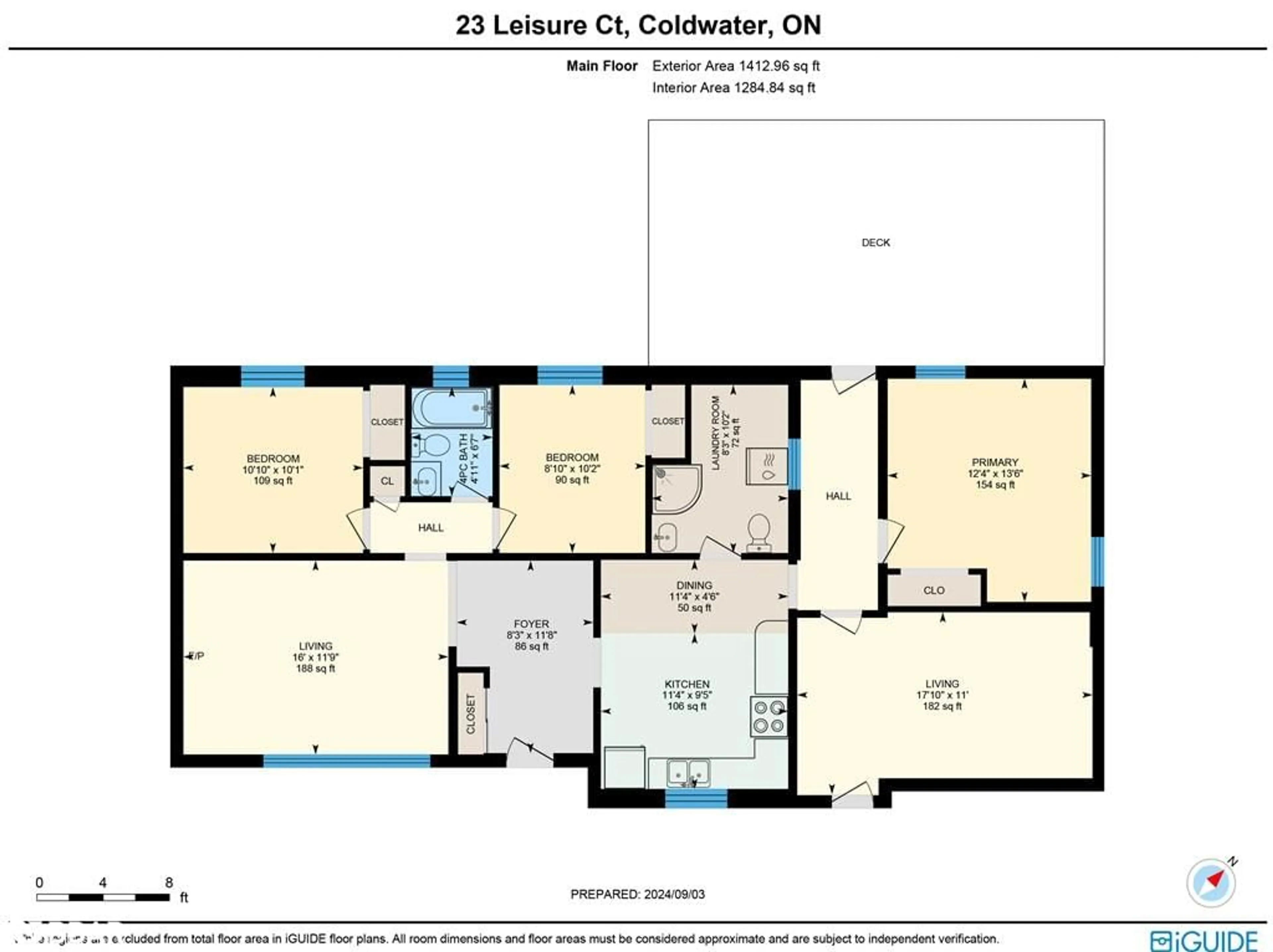 Floor plan for 23 Leisure Crt, Coldwater Ontario L0K 1E0