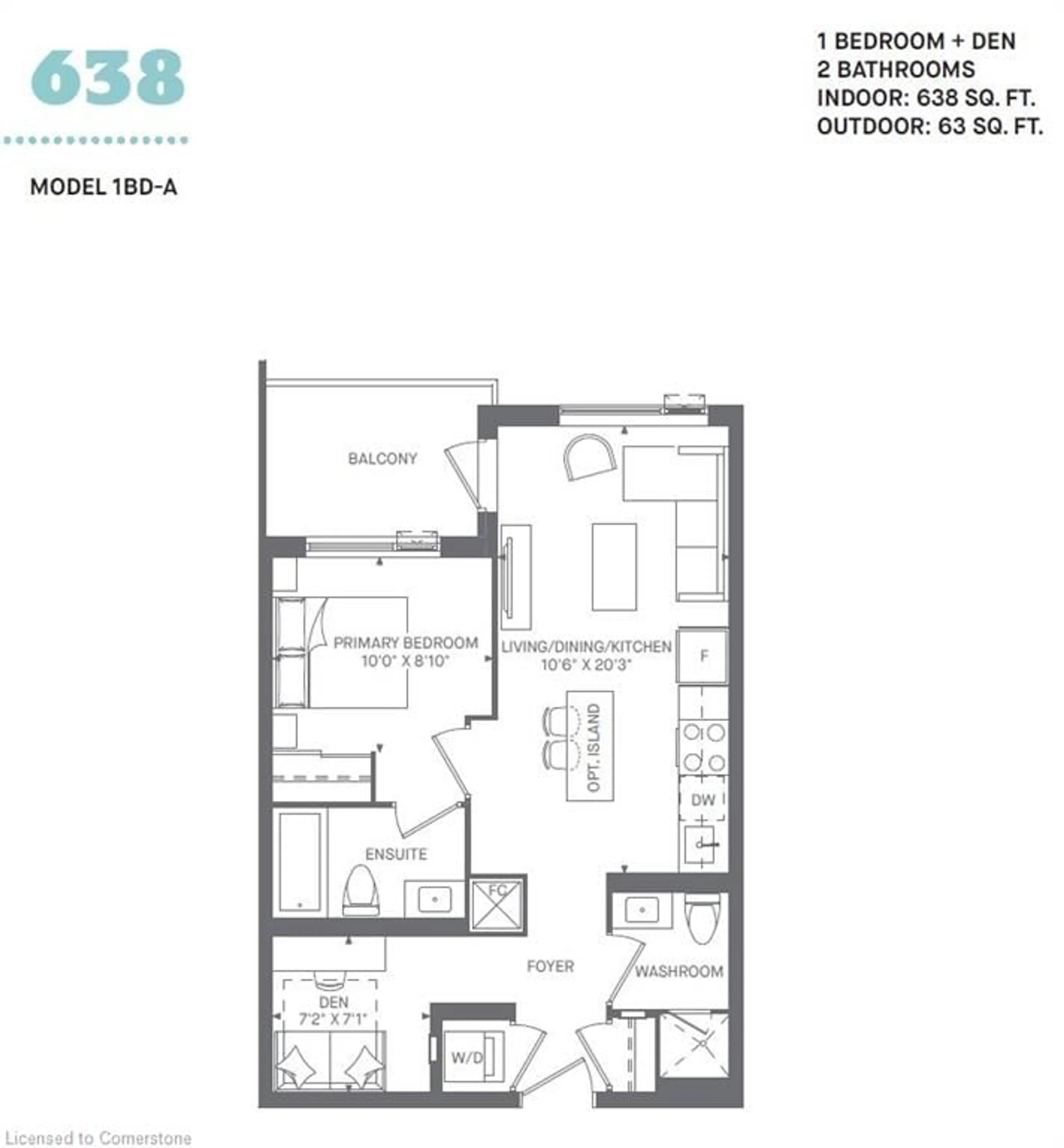 Floor plan for 1440 Clarriage Crt #616, Milton Ontario L9E 1B9