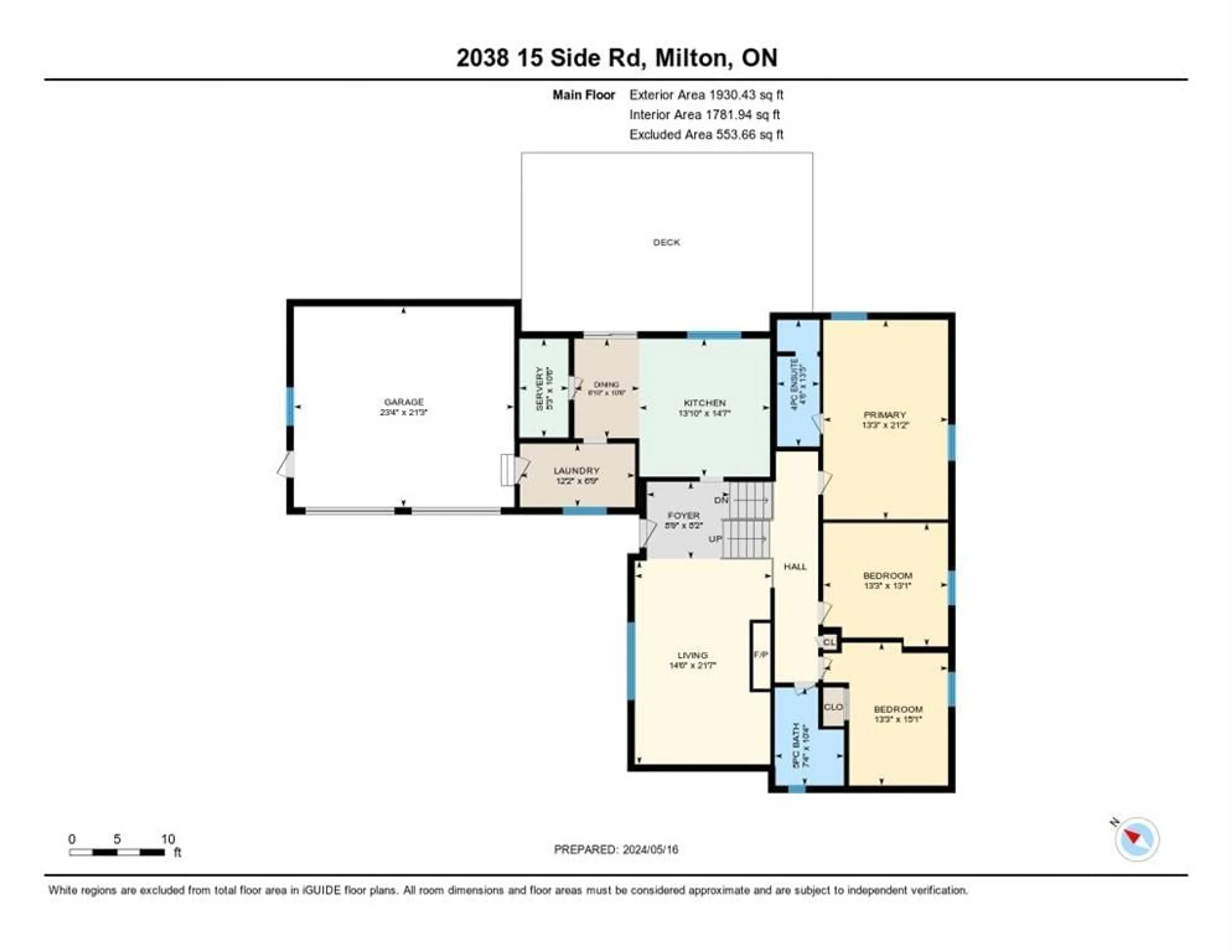 Floor plan for 2038 15 Sideroad, Milton Ontario L0P 1J0