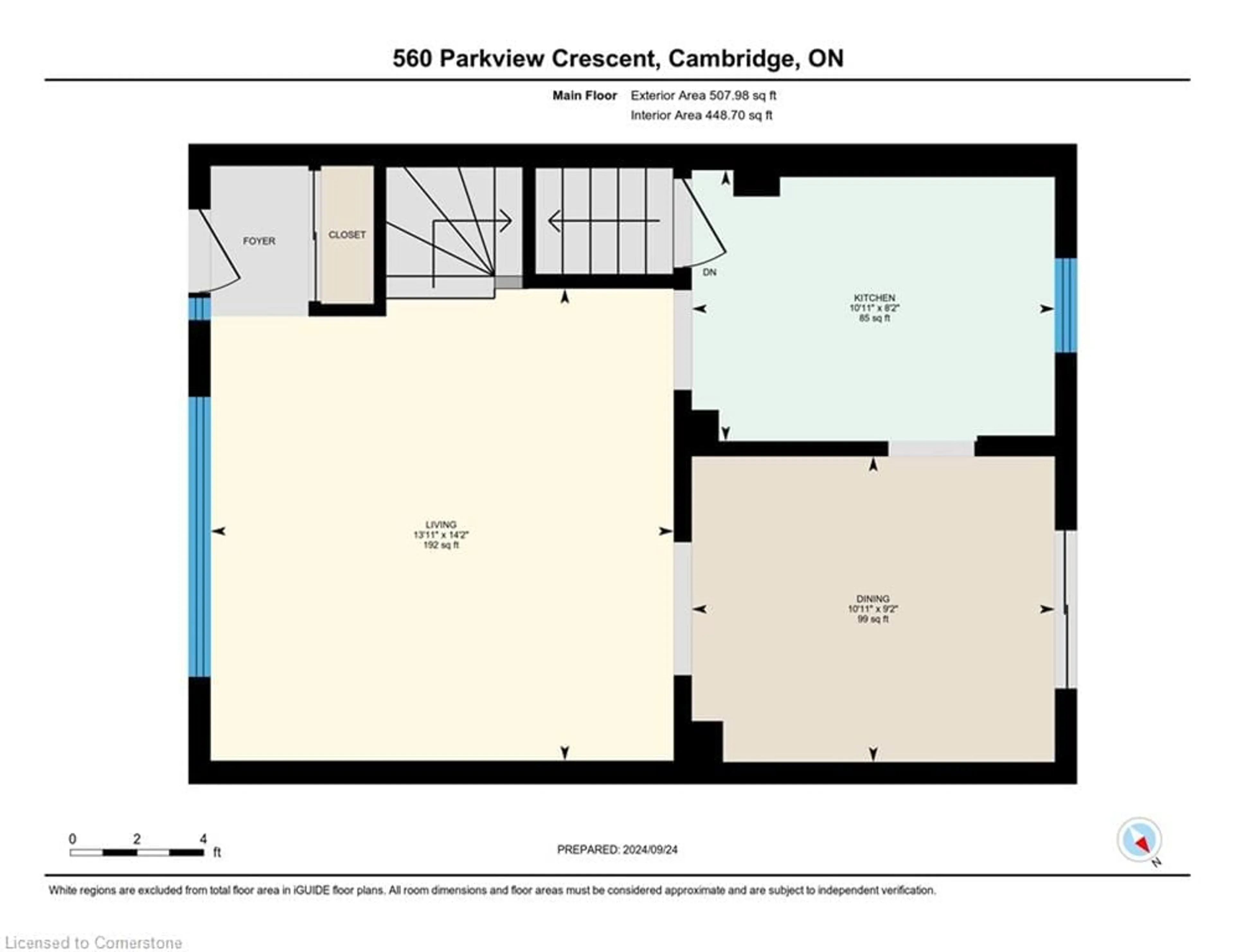 Floor plan for 560 Parkview Cres, Cambridge Ontario N2B 2A9