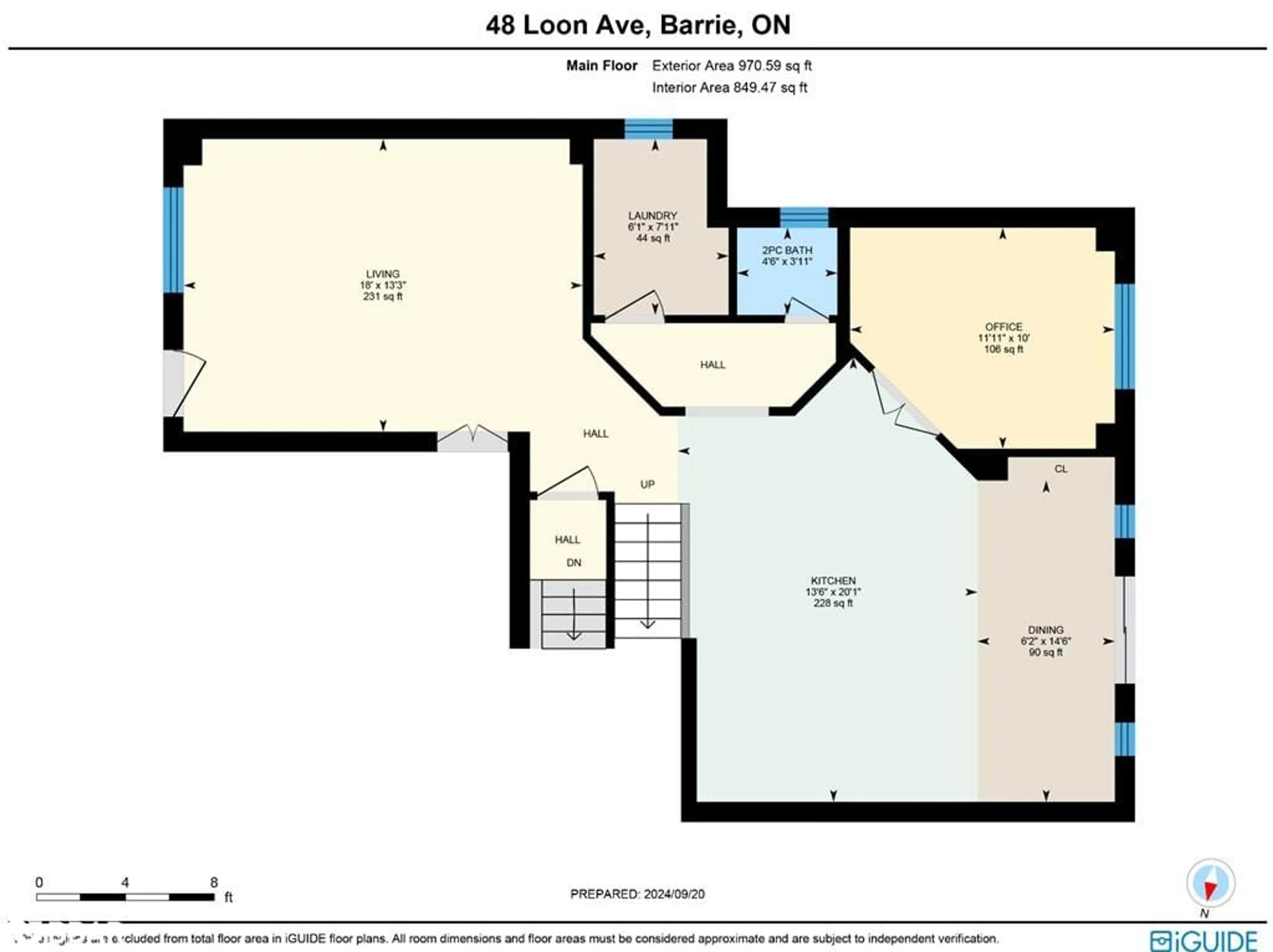 Floor plan for 48 Loon Ave, Barrie Ontario L4N 8W6