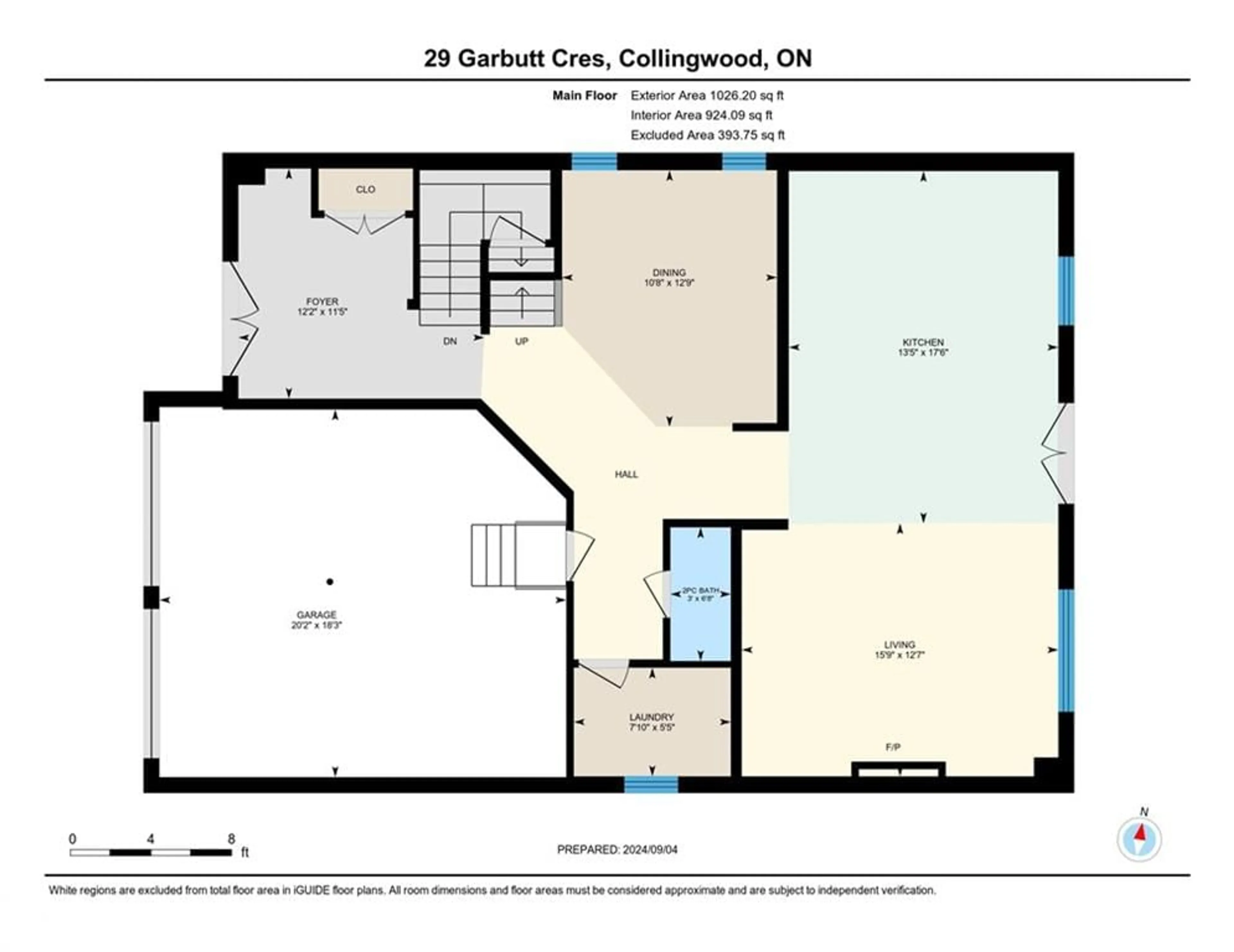 Floor plan for 29 Garbutt Cres, Collingwood Ontario L9Y 0H6