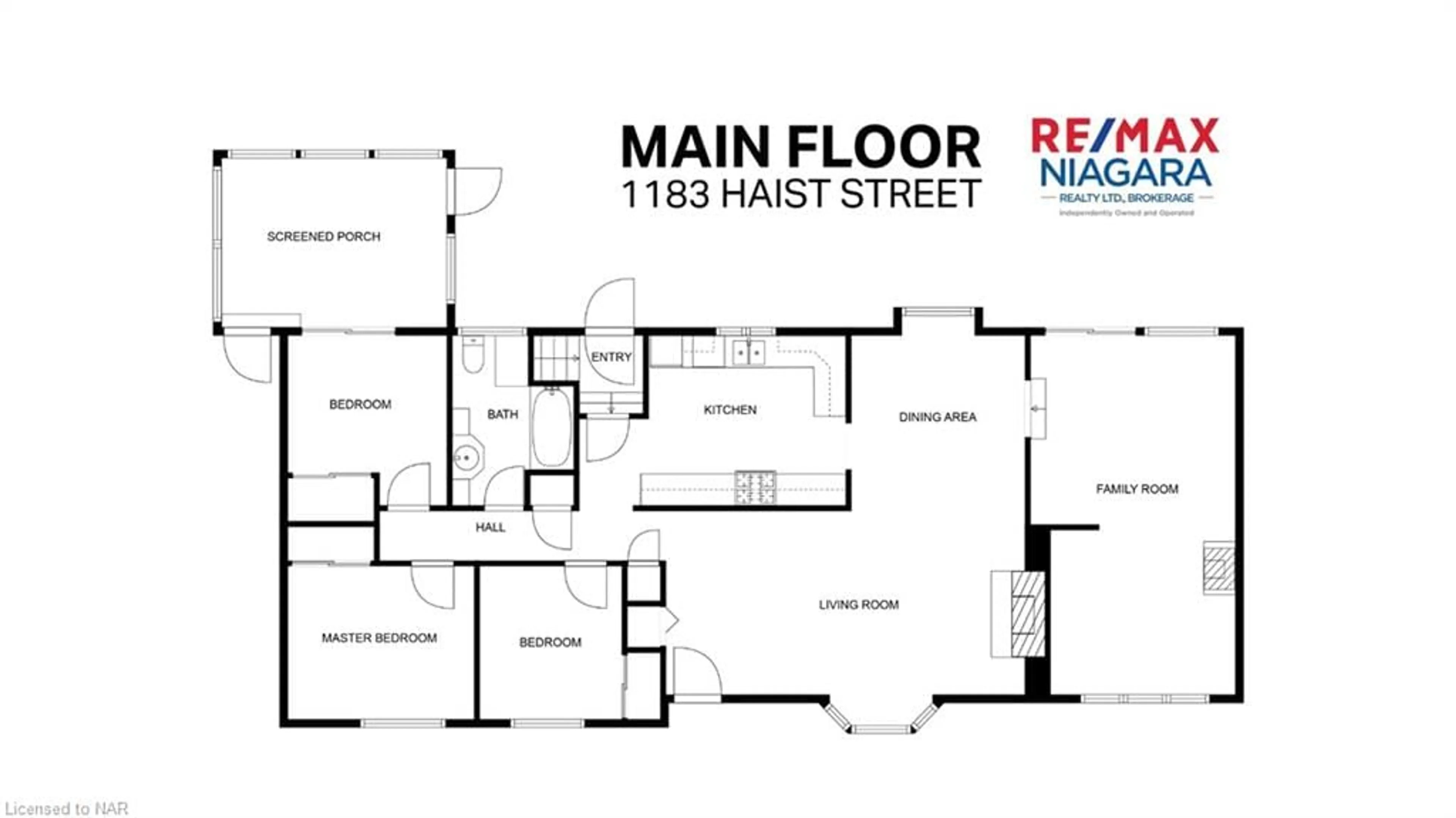 Floor plan for 1183 Haist St, Fonthill Ontario L0S 1E2