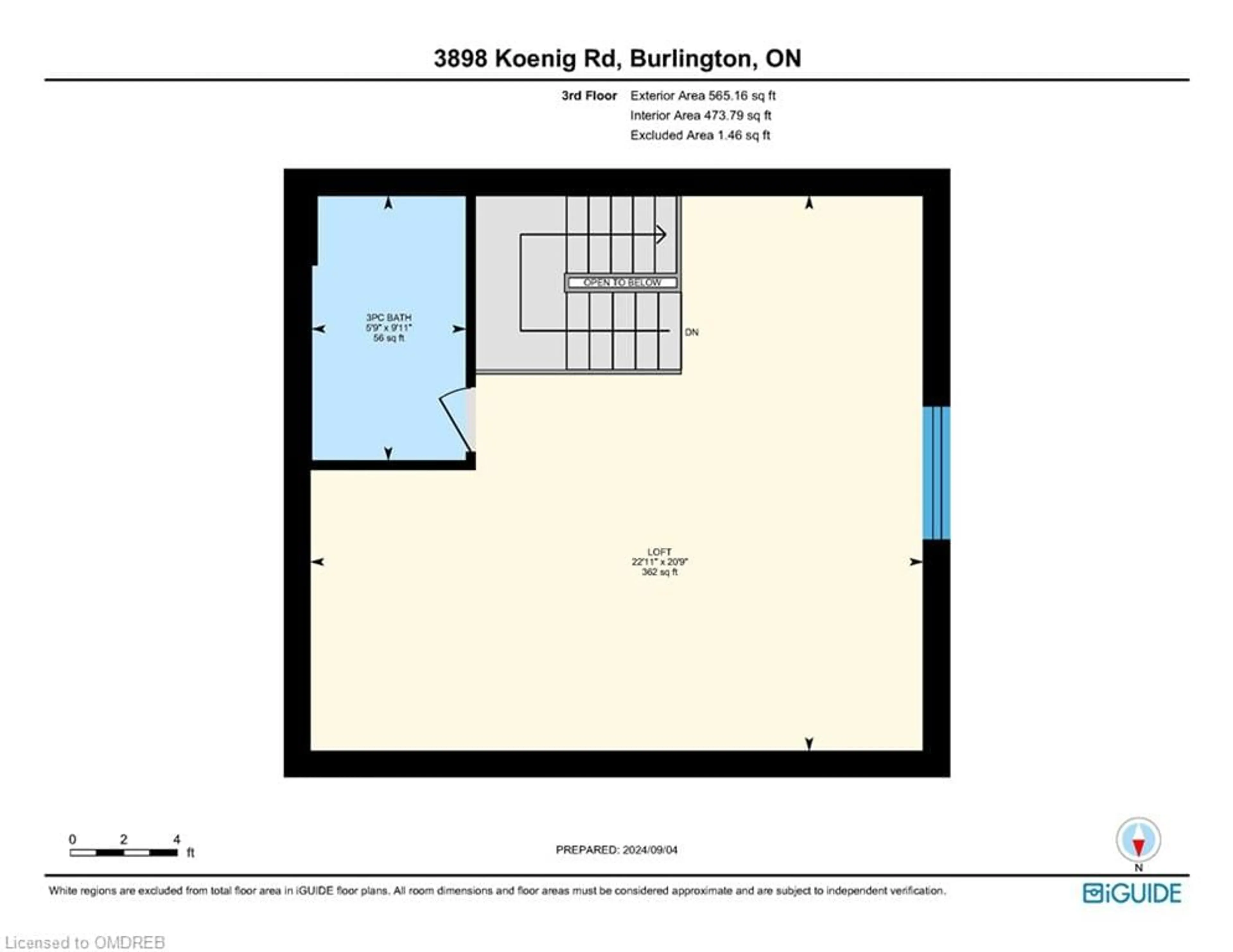 Floor plan for 3898 Koenig Rd, Burlington Ontario L7M 0Z9