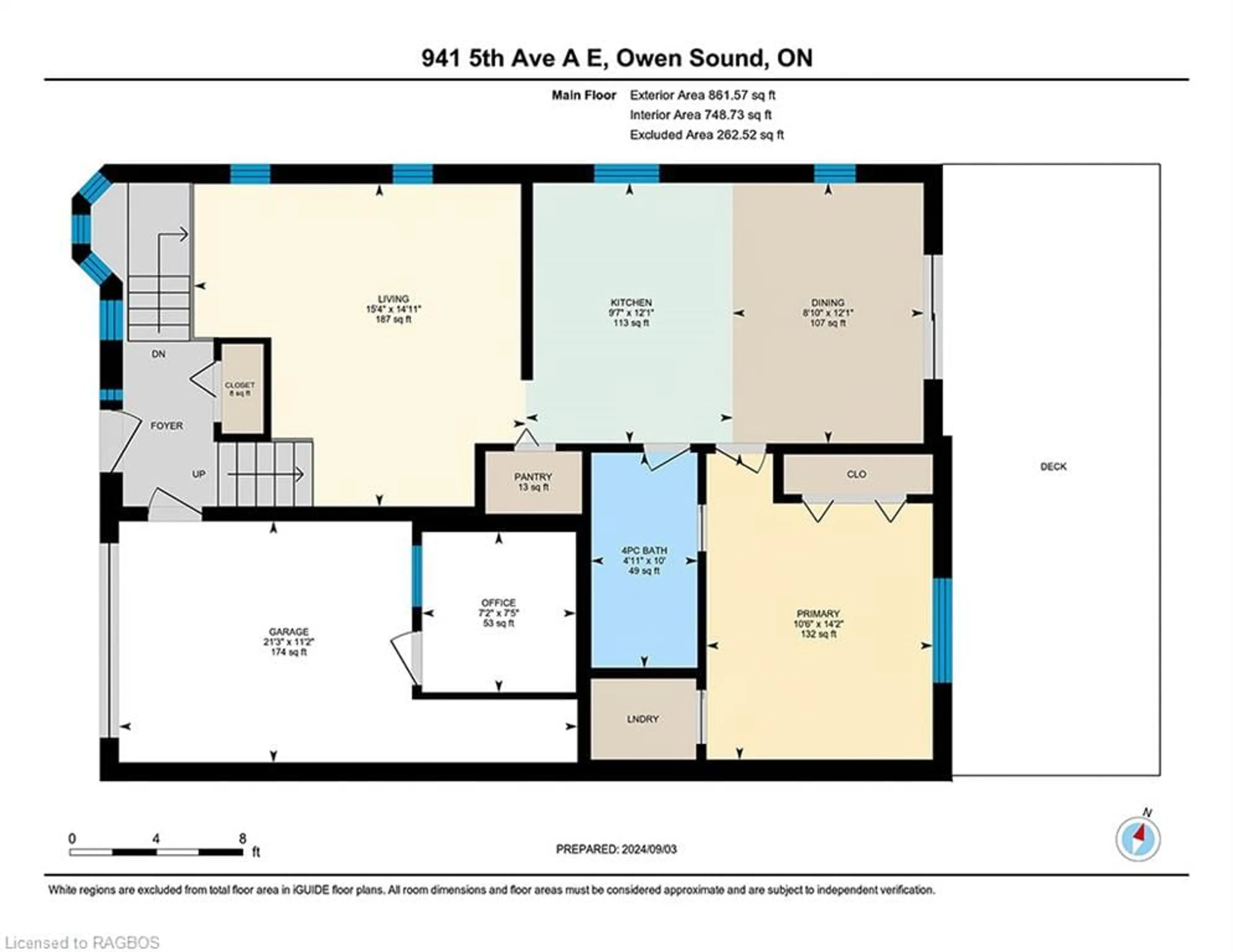 Floor plan for 941 5th Avenue A, Owen Sound Ontario N4K 0C2