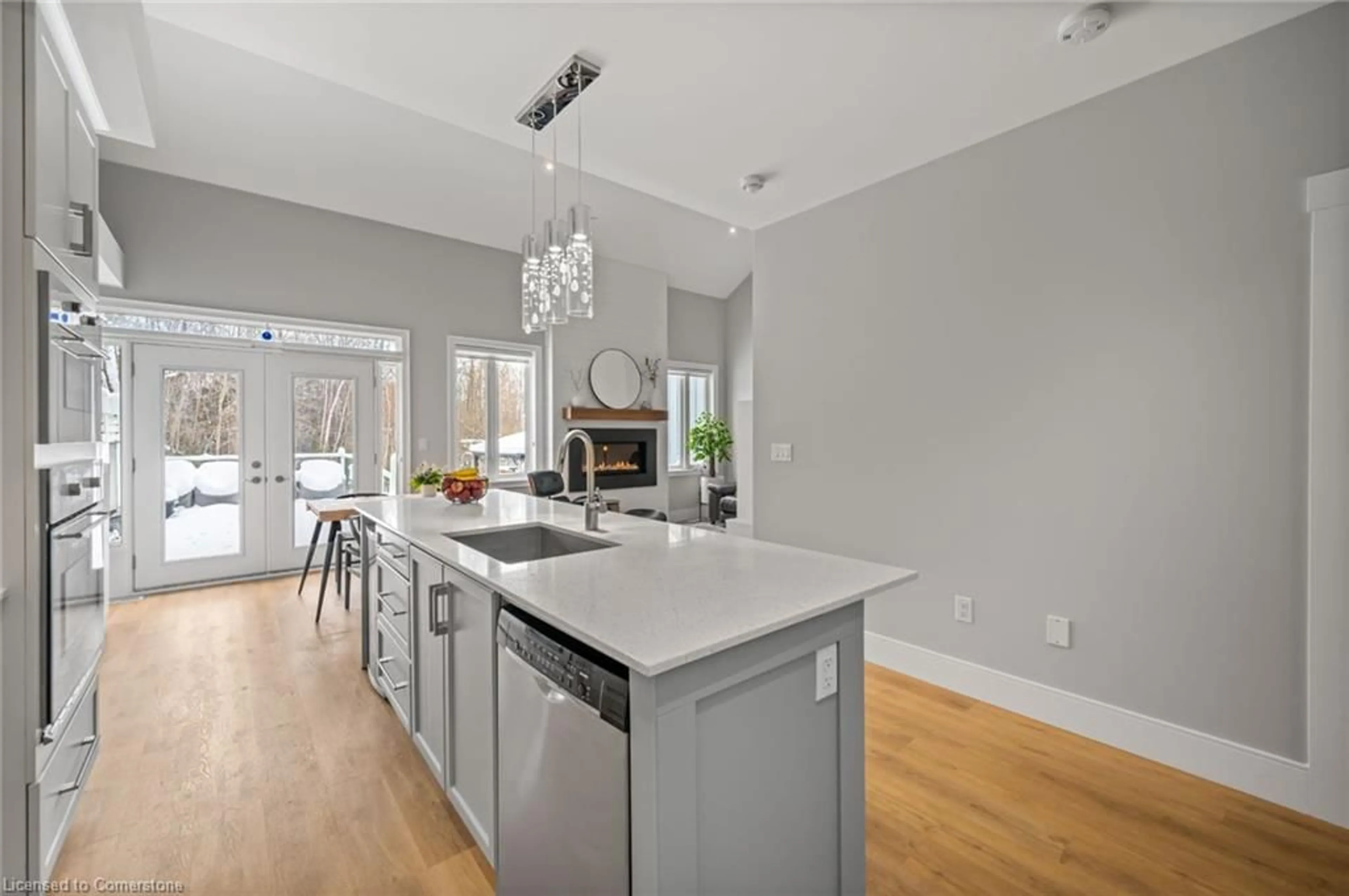 Open concept kitchen for 61 Sandy Coast Crescent, Wasaga Beach Ontario L9Z 2L2