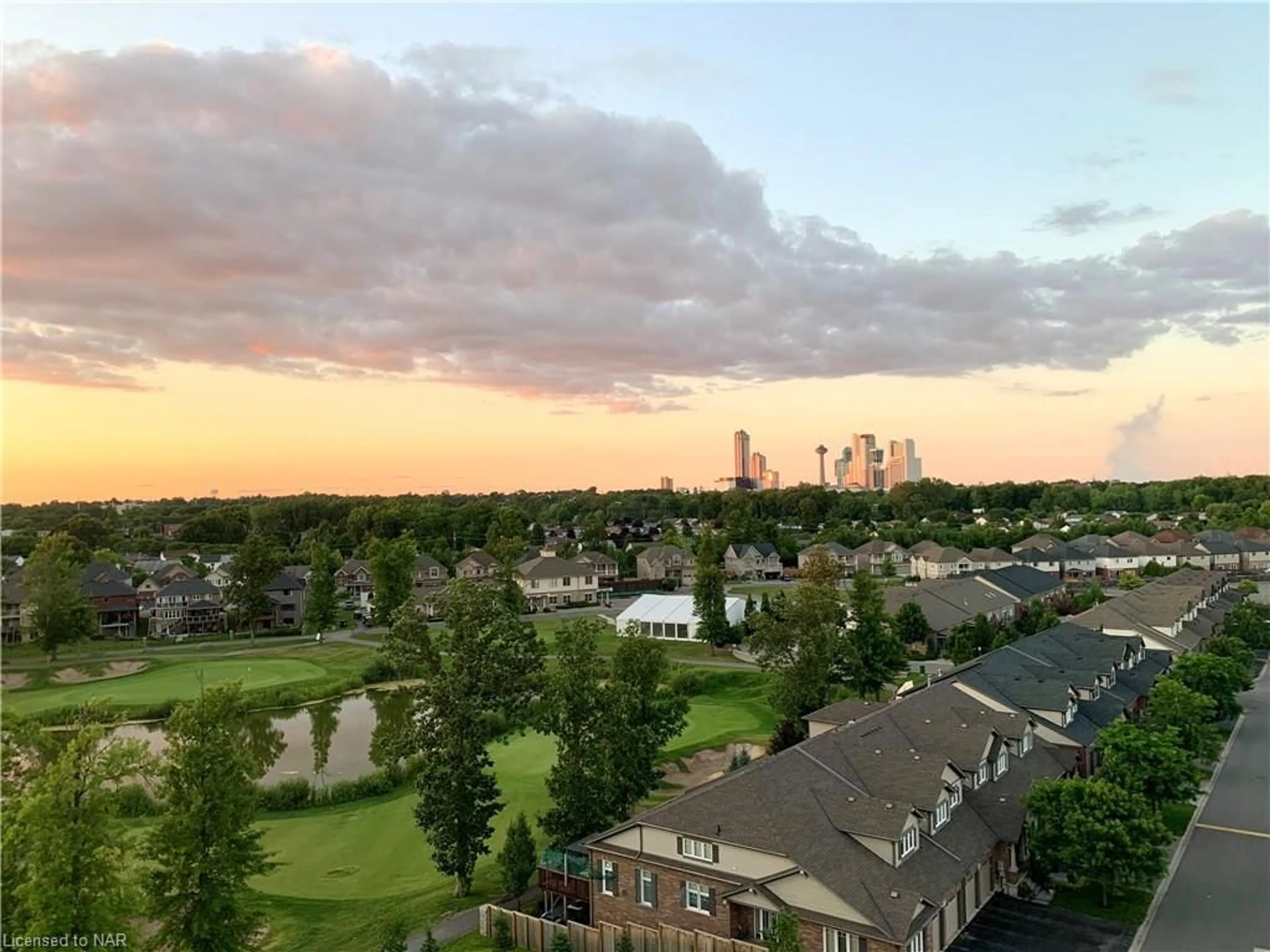 A pic from exterior of the house or condo, the view of city buildings for 7711 Green Vista Gate #606, Niagara Falls Ontario L2G 0Y9