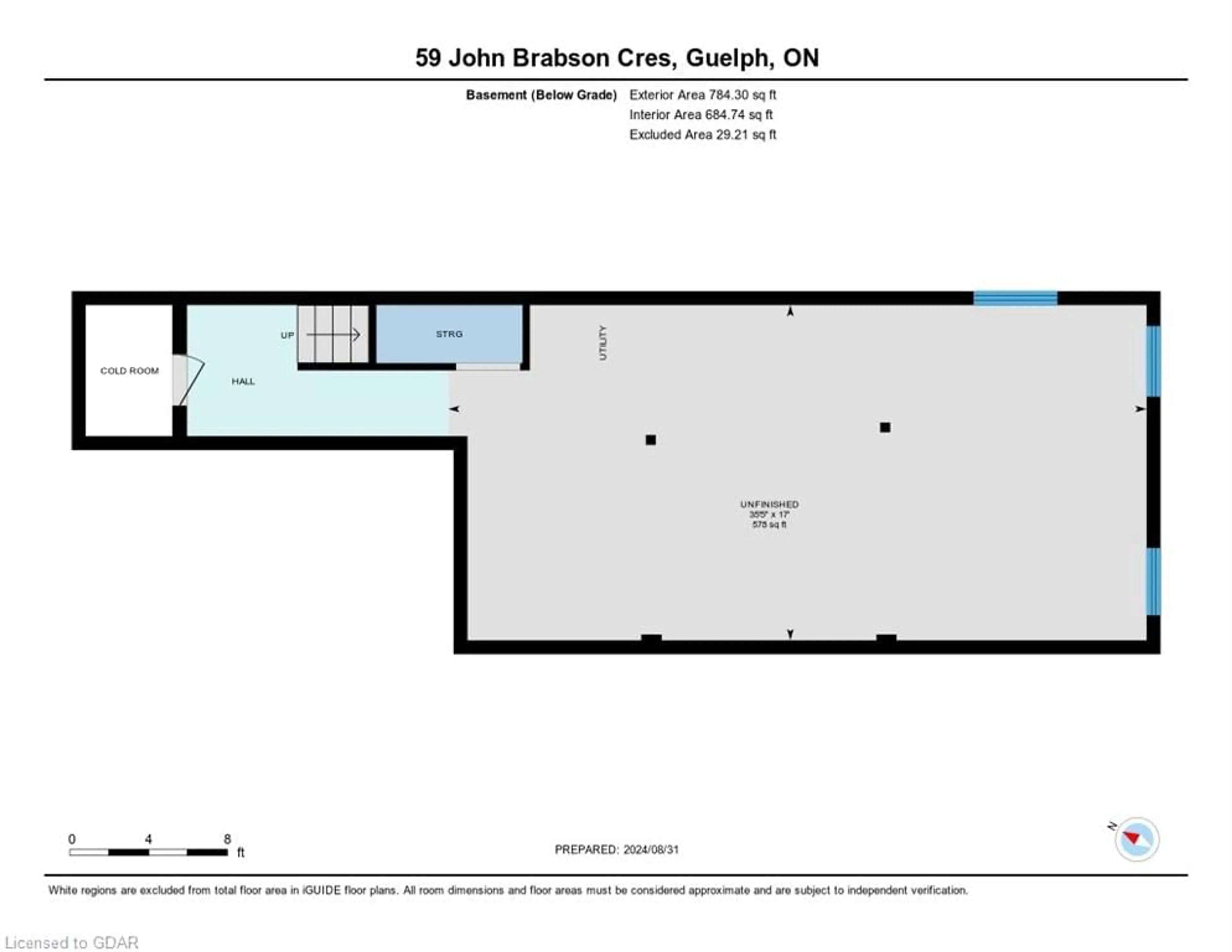 Floor plan for 59 John Brabson Cres, Guelph Ontario N1G 0G5