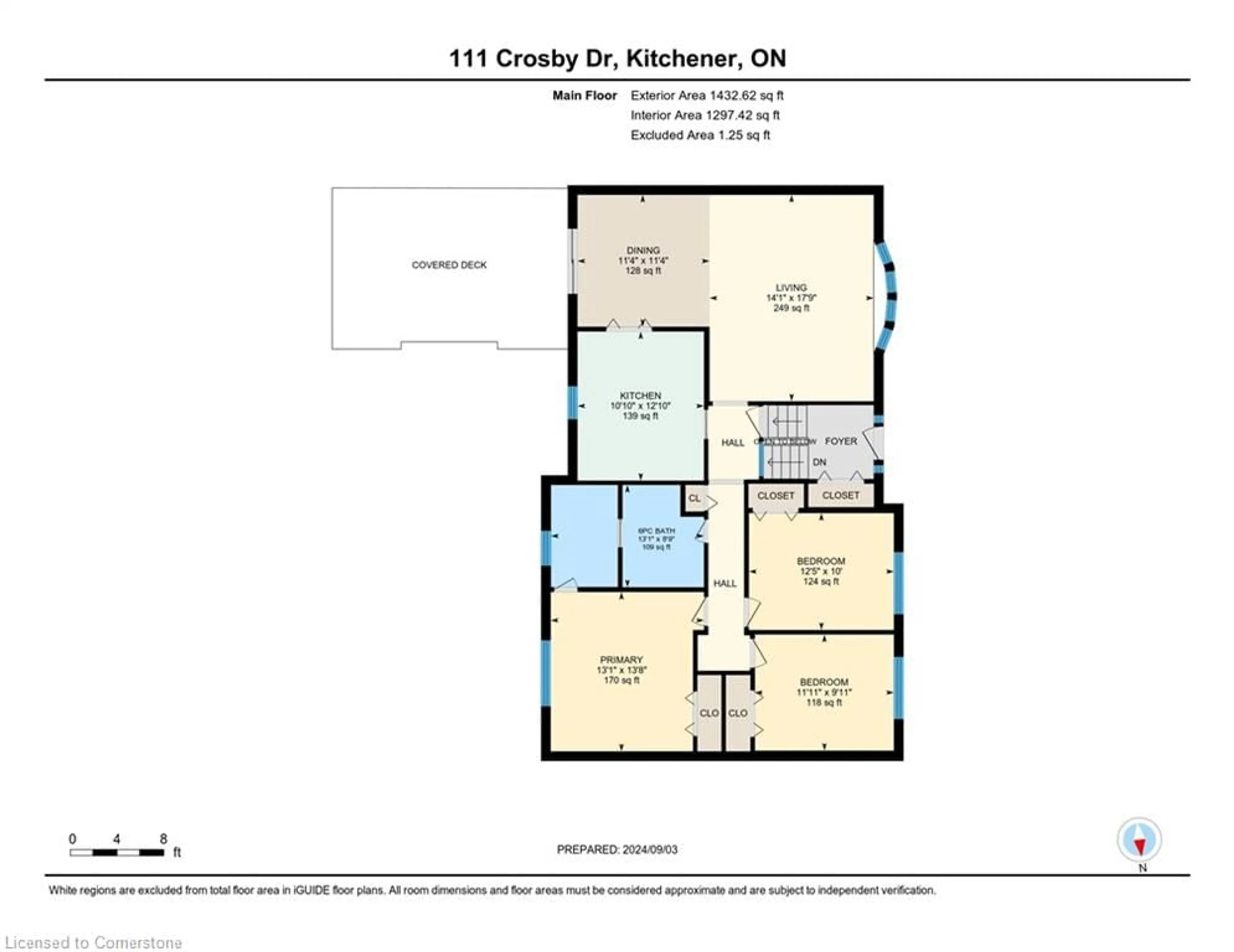 Floor plan for 111 Crosby Dr, Kitchener Ontario N2B 2L1