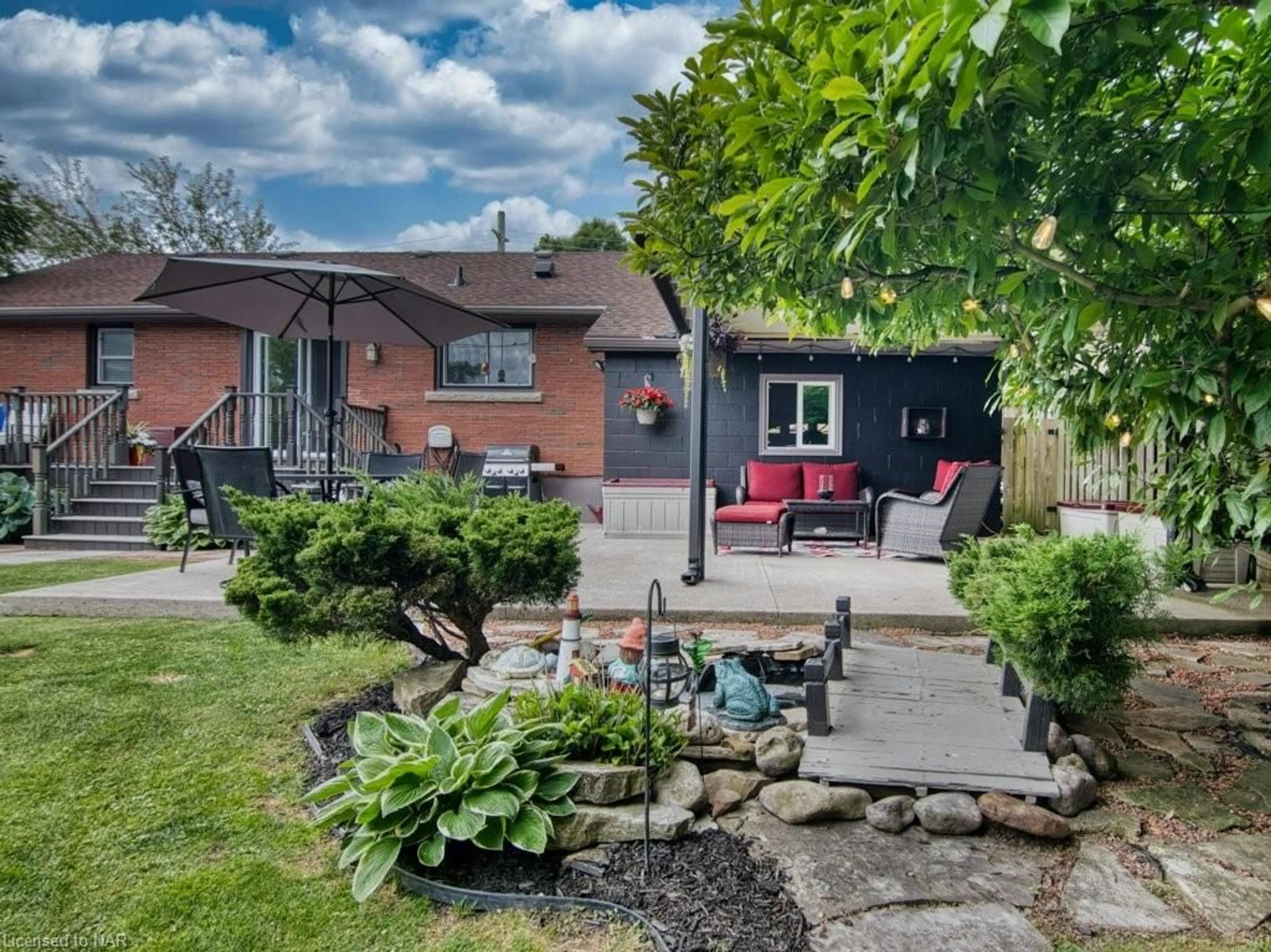 Patio, the fenced backyard for 3480 Callan St, Niagara Falls Ontario L2G 6K9