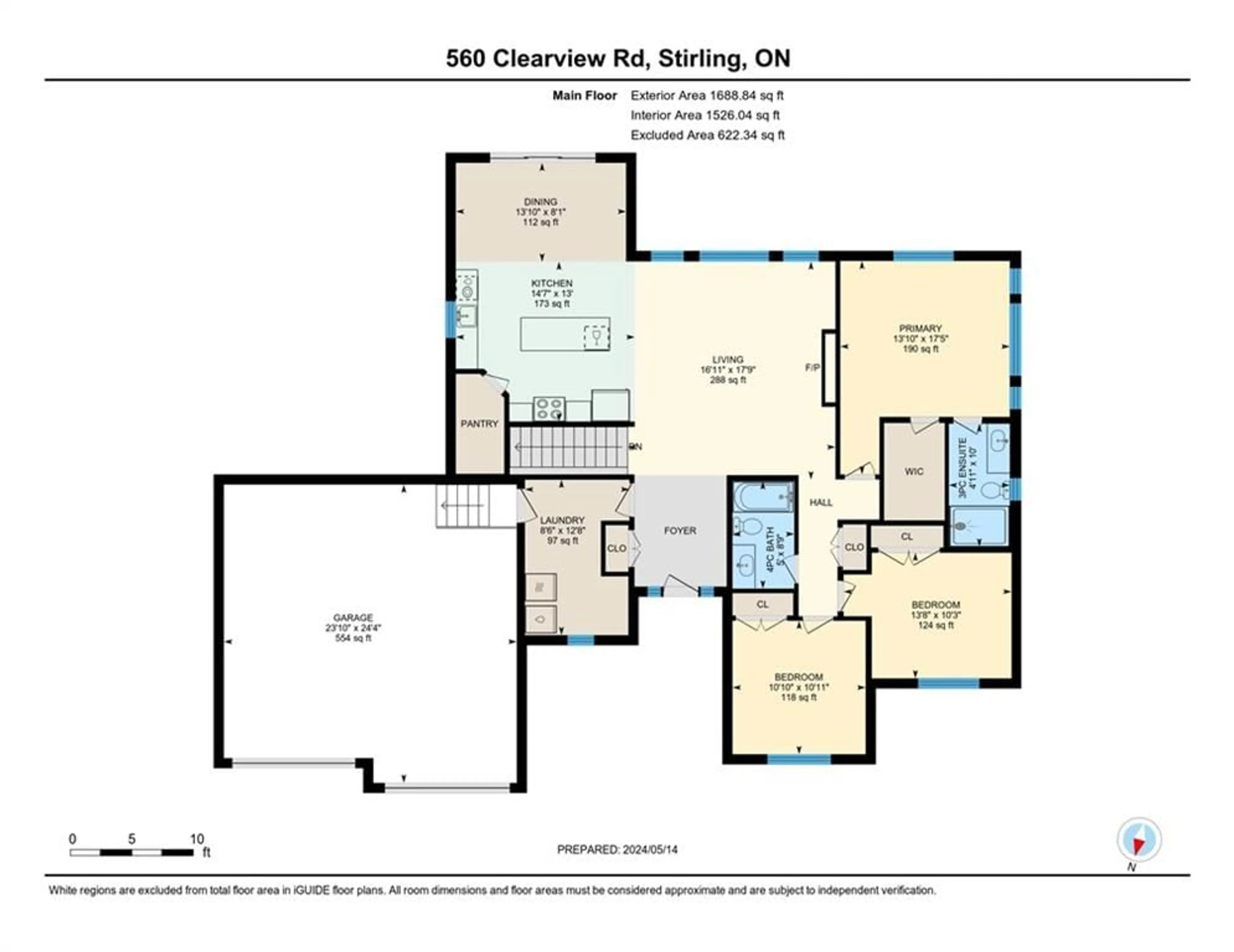 Floor plan for 560 Clearview Rd, Belleville Ontario K0K 3E0