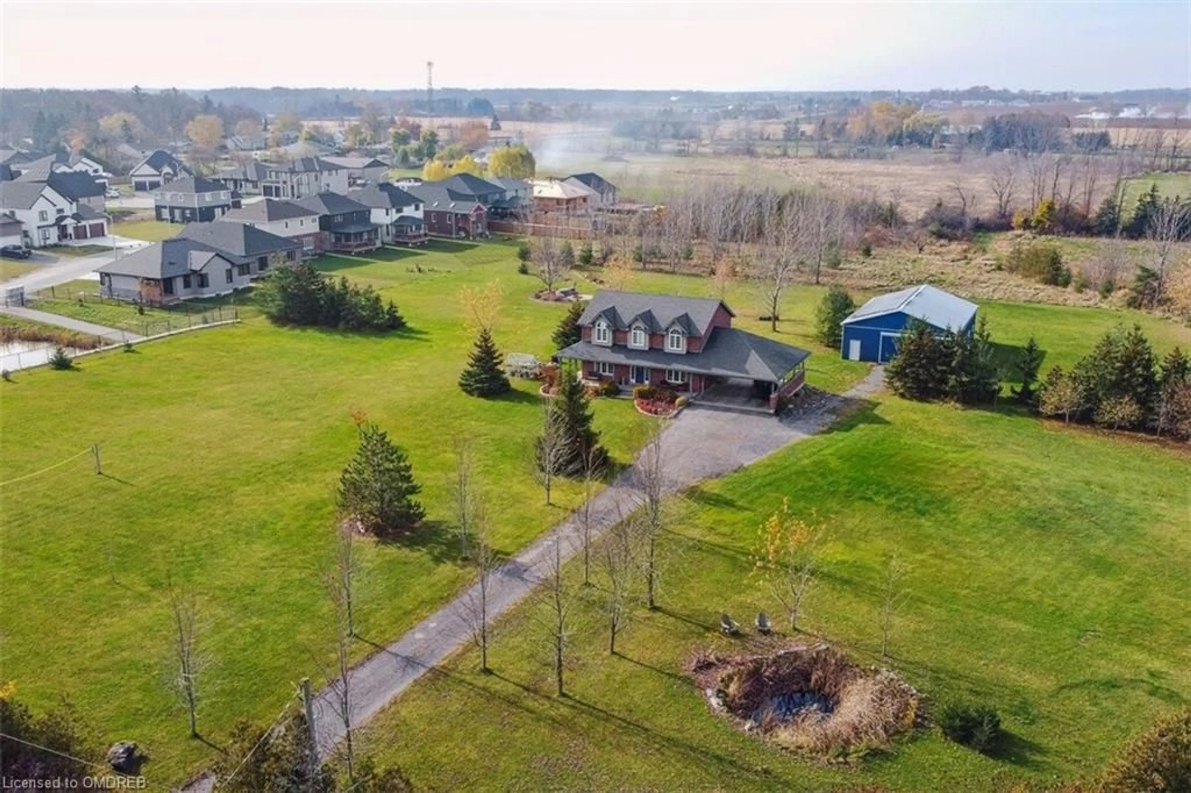 A pic from exterior of the house or condo, the fenced backyard for 3680 Campden Rd, Campden Ontario L0R 1G0