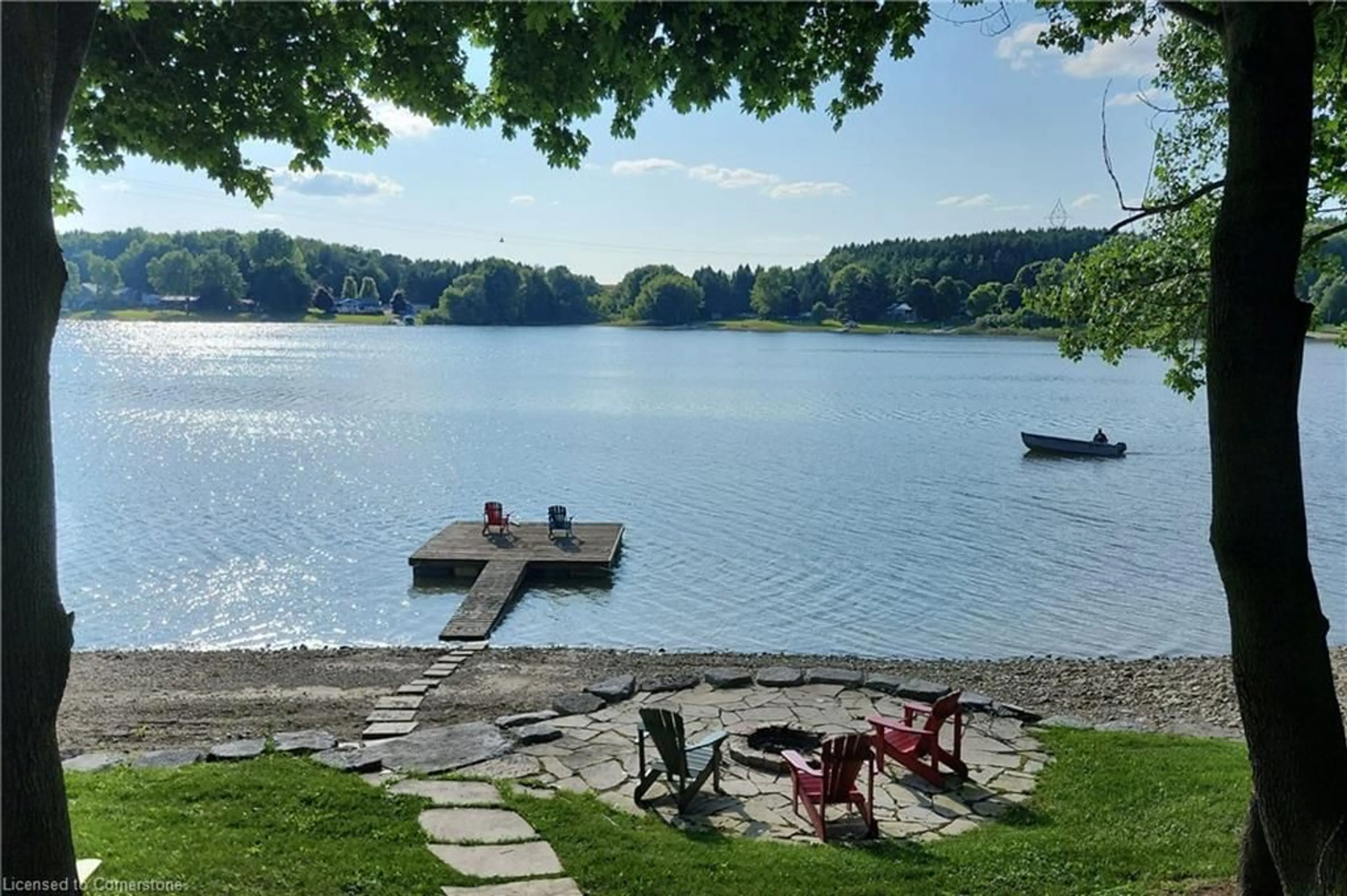 Patio, lake for 214 Road 2 Rd, Moorefield Ontario N0G 1P0