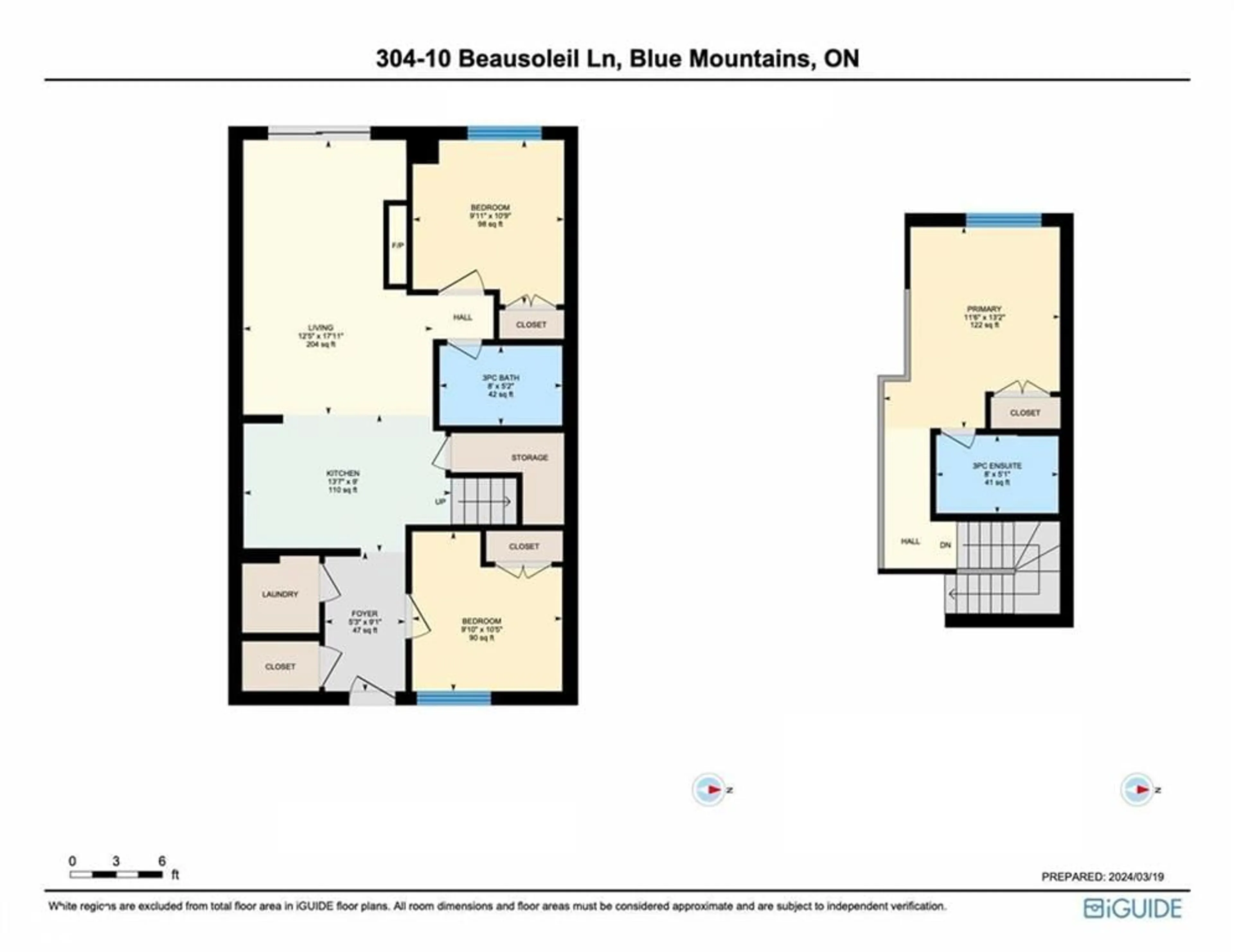 Floor plan for 10 Beausoleil Lane #304, The Blue Mountains Ontario L9Y 0V2