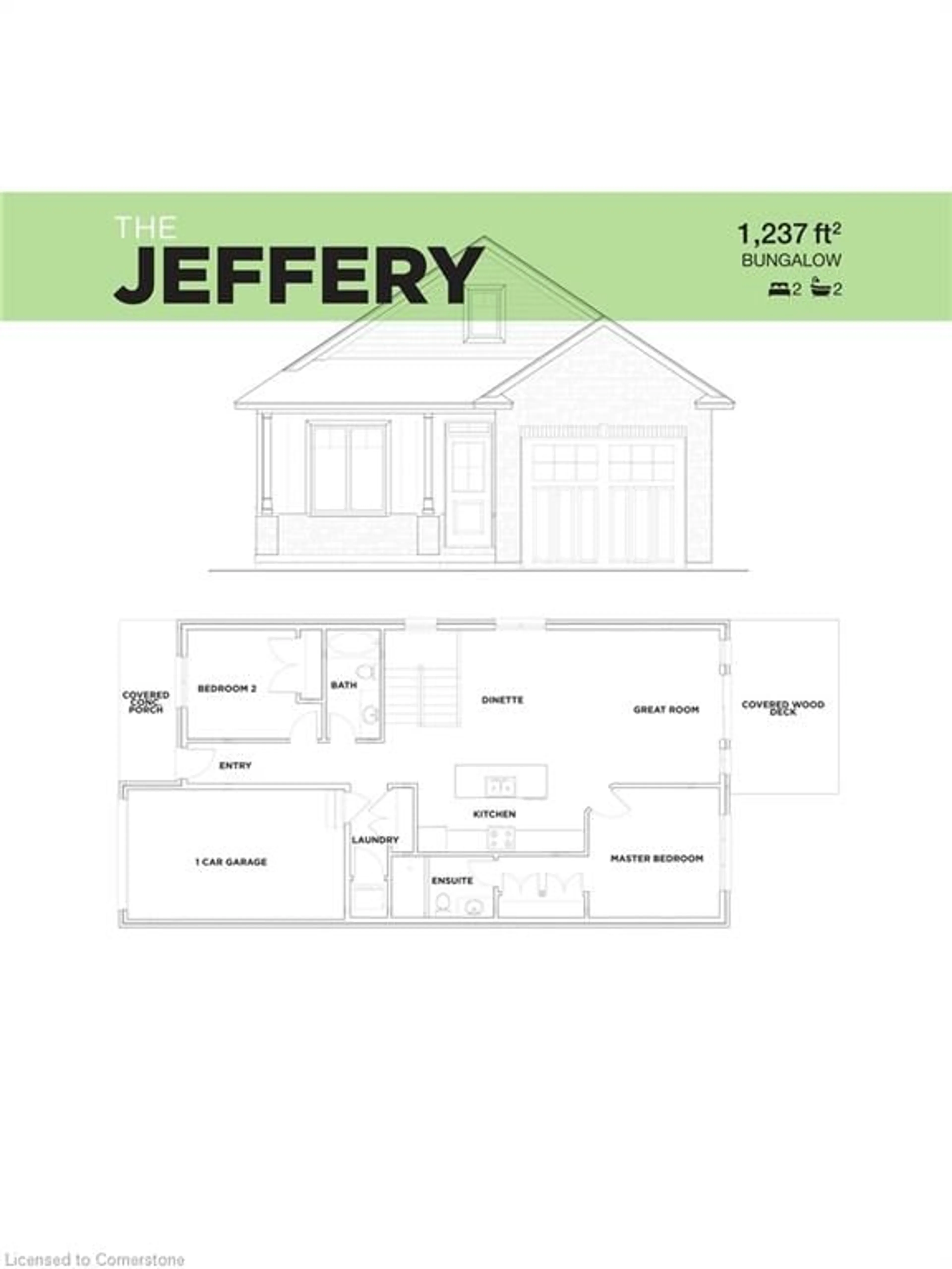 Floor plan for 55 Rogers St, Jarvis Ontario N0A 1J0