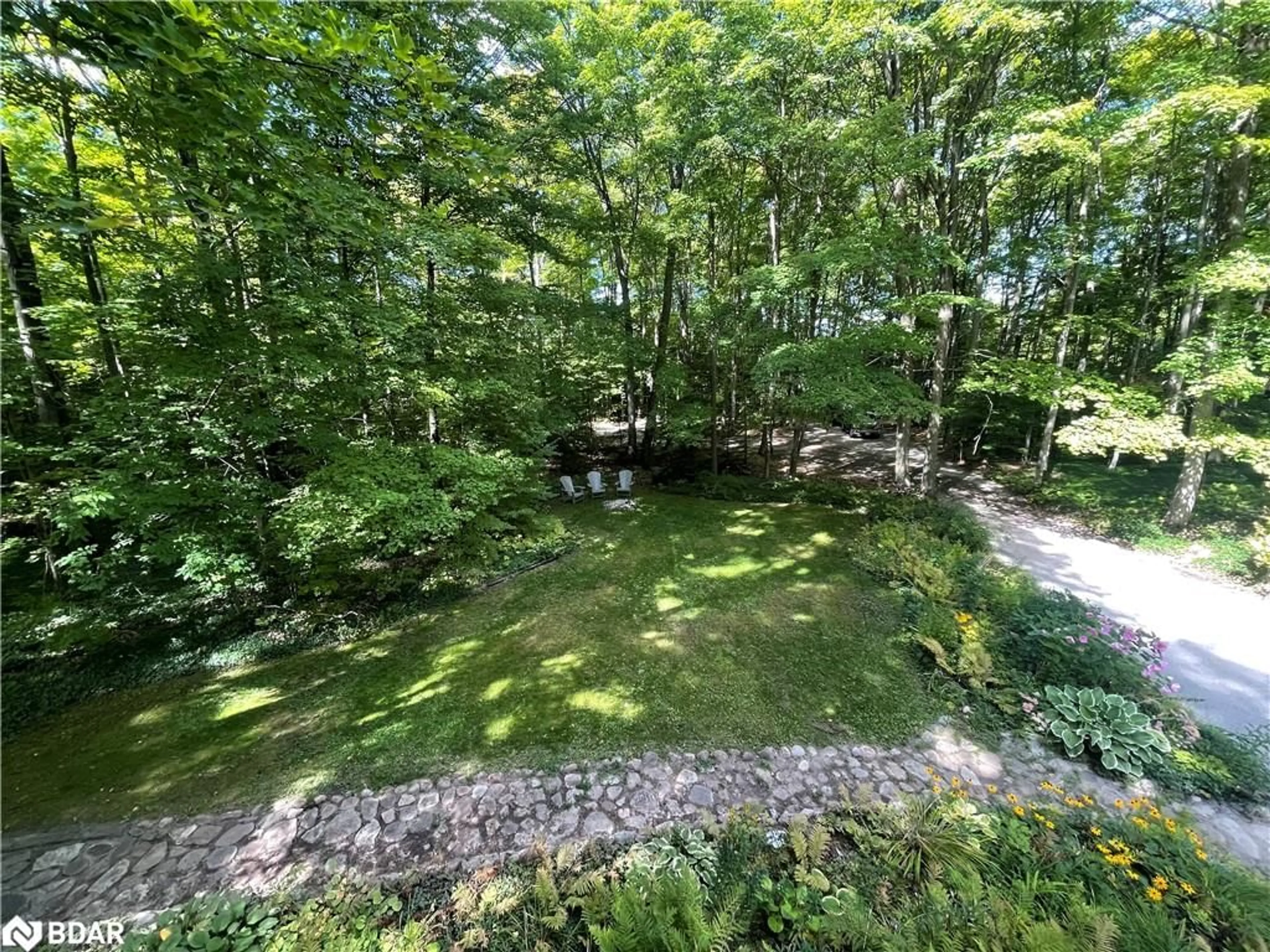 Patio, the fenced backyard for 983 Bass Lake Sideroad, Oro-Medonte Ontario L0L 1T0