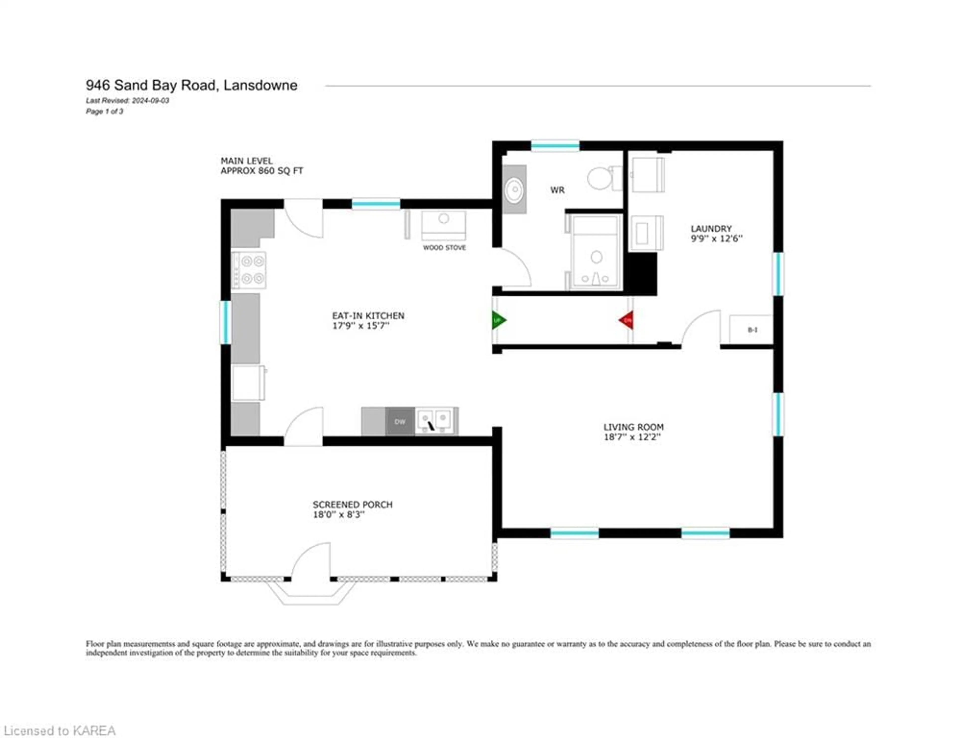 Floor plan for 946 Sand Bay Rd, Lansdowne Ontario K0E 1L0