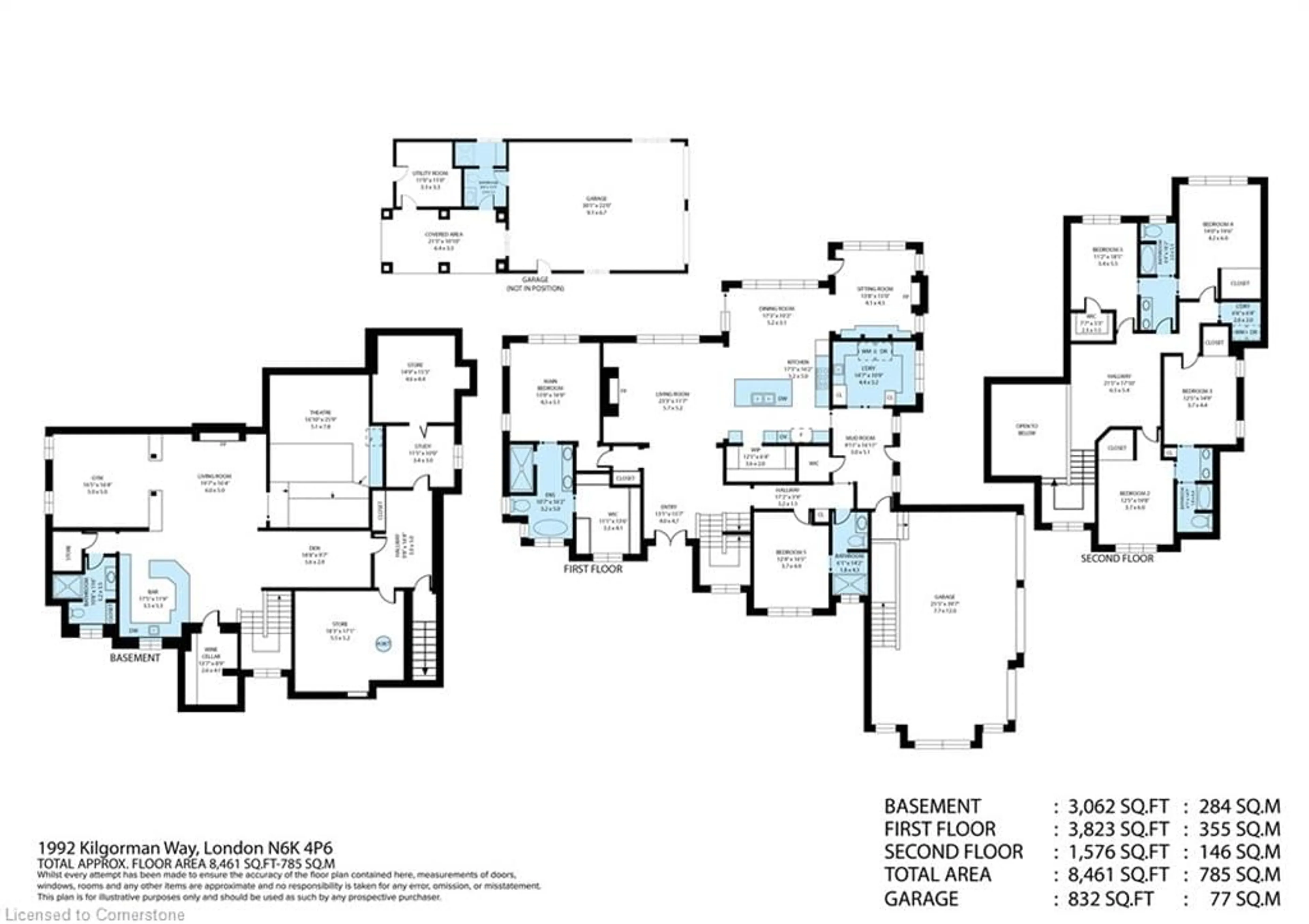 Floor plan for 1992 Kilgorman Way, London Ontario N6K 0G6