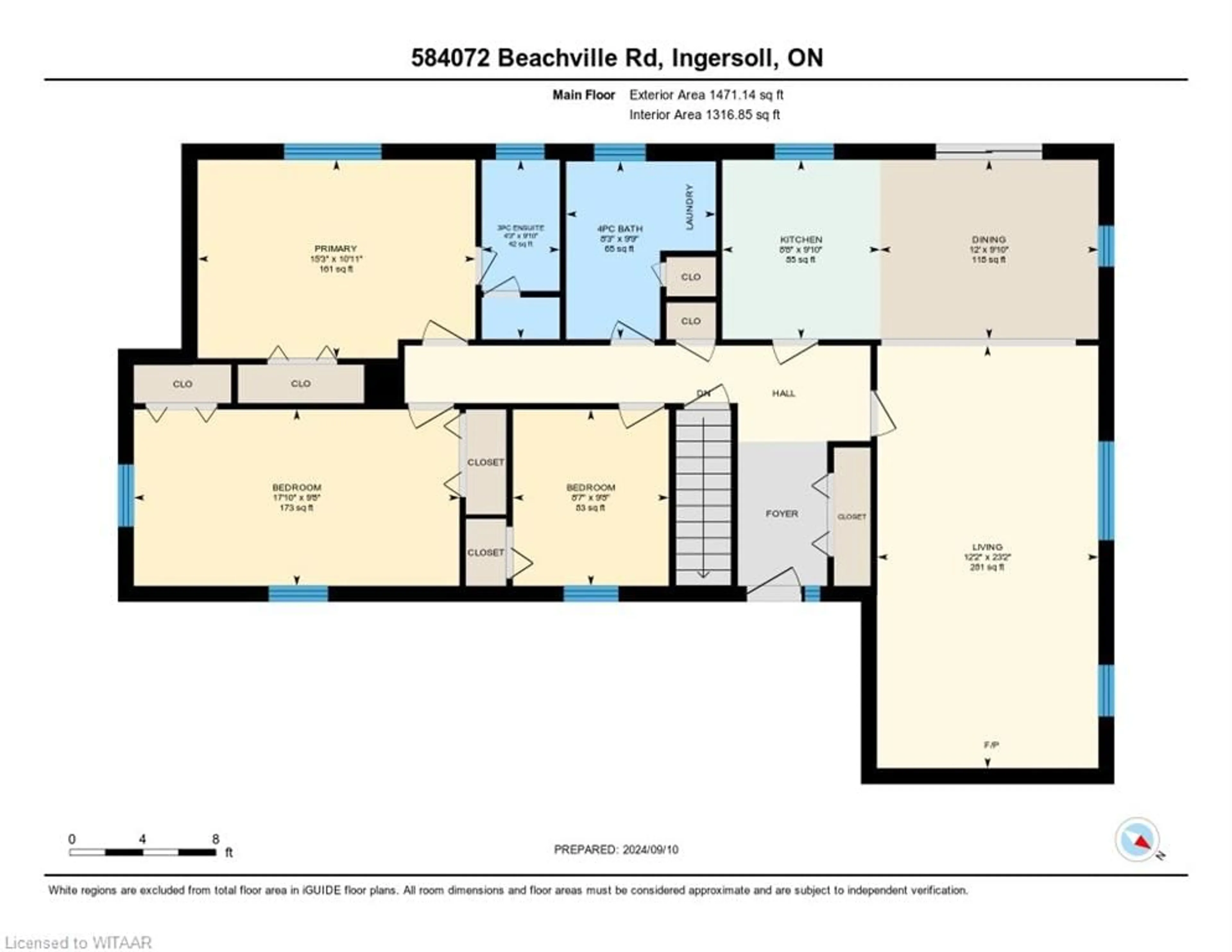 Floor plan for 584072 Beachville Rd, Ingersoll Ontario N5C 3J5