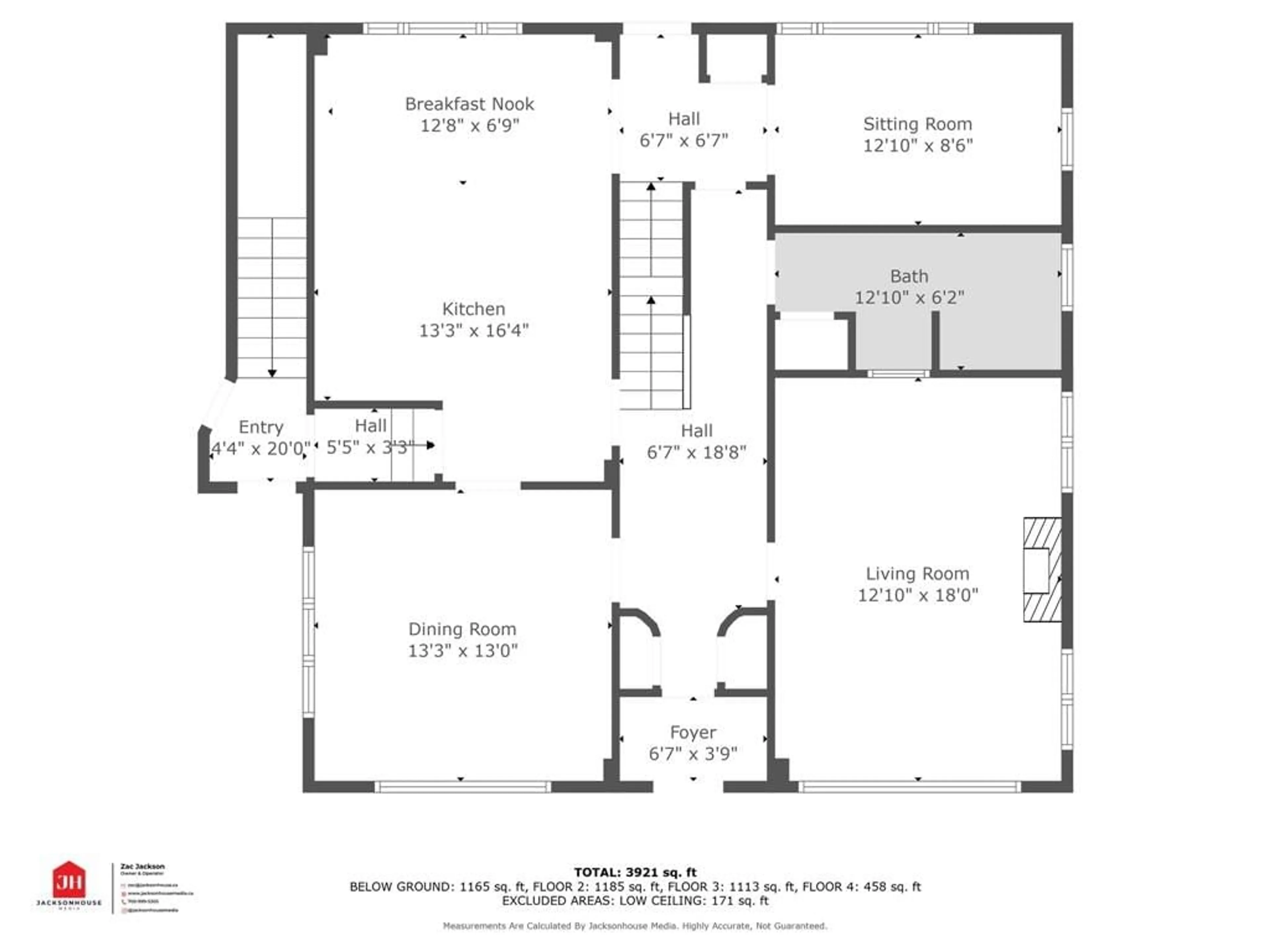 Floor plan for 81 Clapperton St, Barrie Ontario L4M 3G1