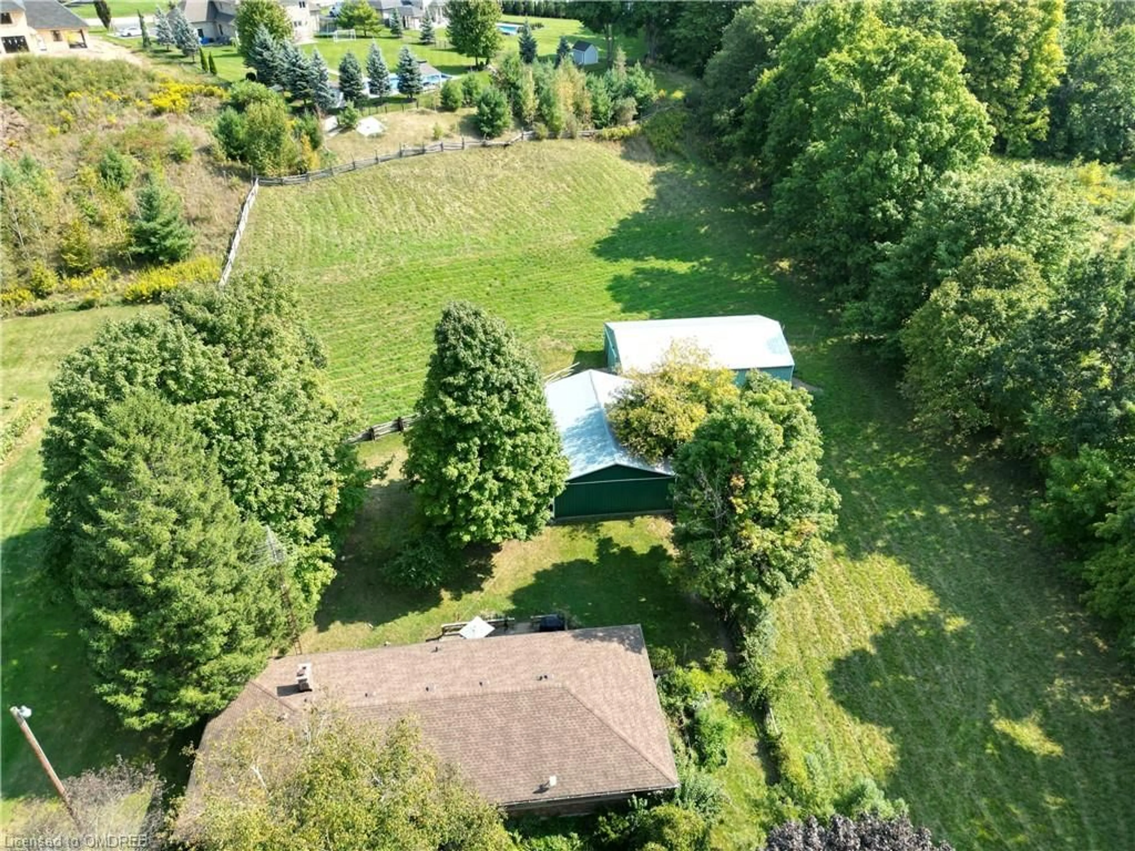 Fenced yard for 2532 Reid Side Rd, Milton Ontario L0P 1B0