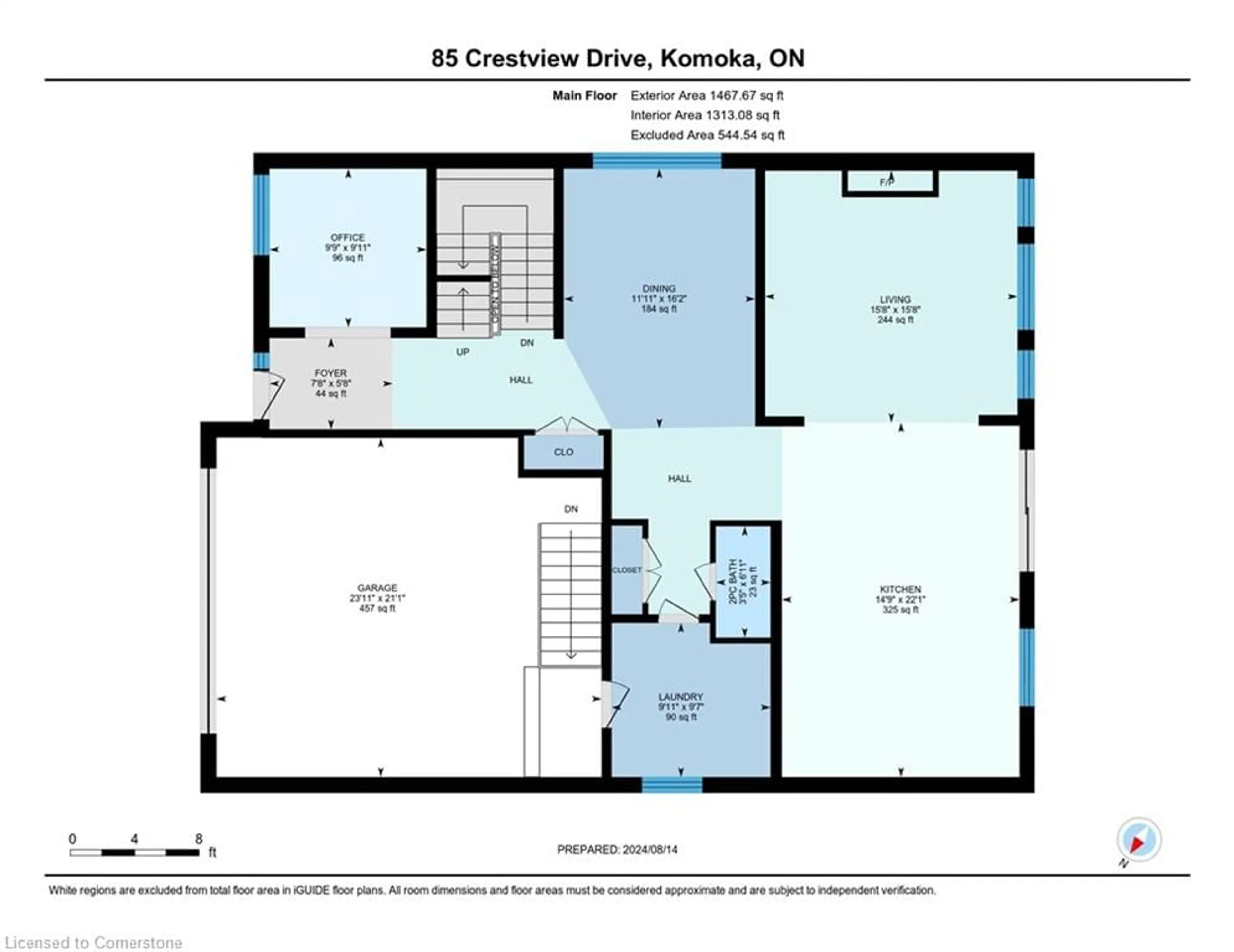 Floor plan for 85 Crestview Dr, Komoka Ontario N0L 1R0