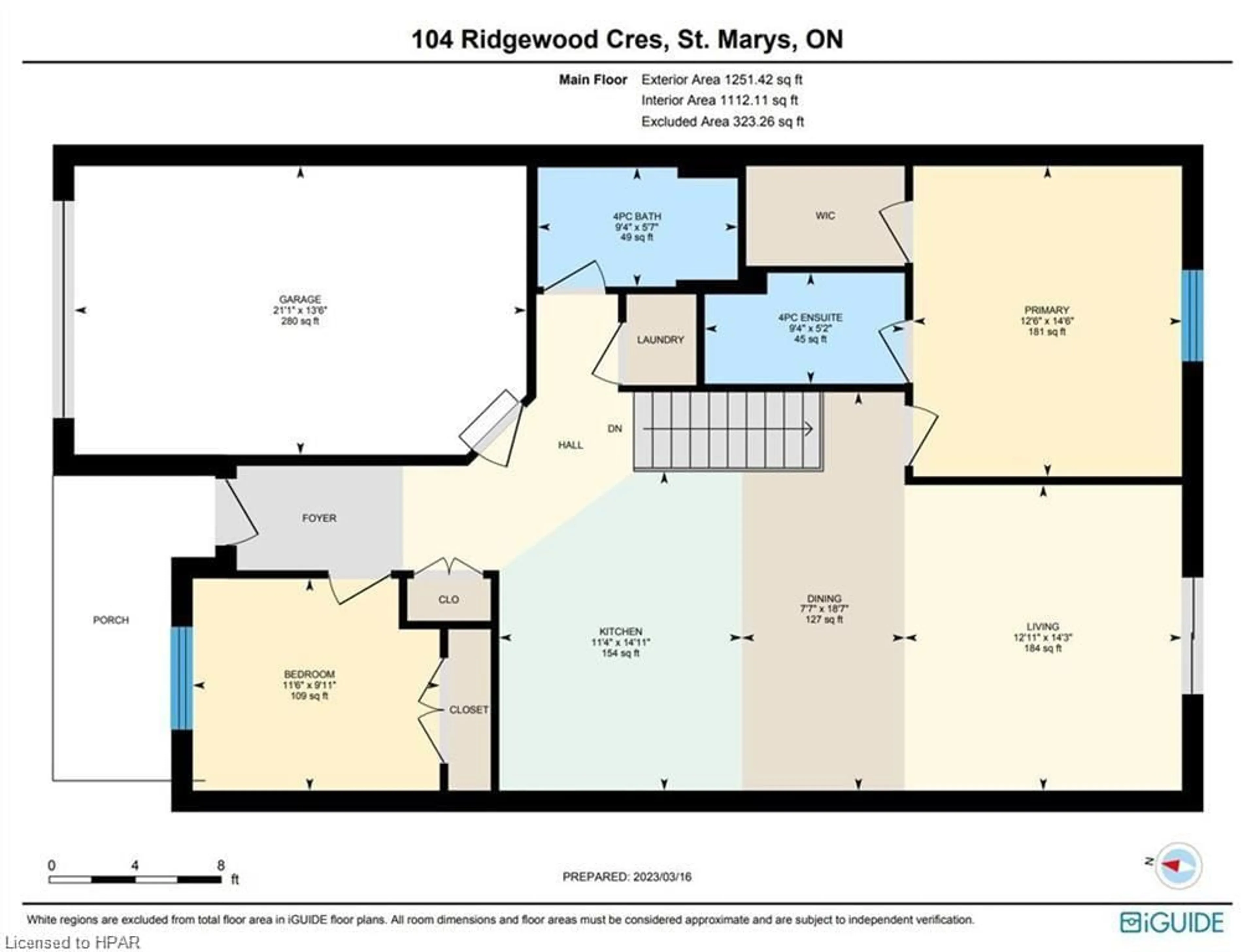 Floor plan for 104 Ridgewood Cres, St. Marys Ontario N4X 1E8