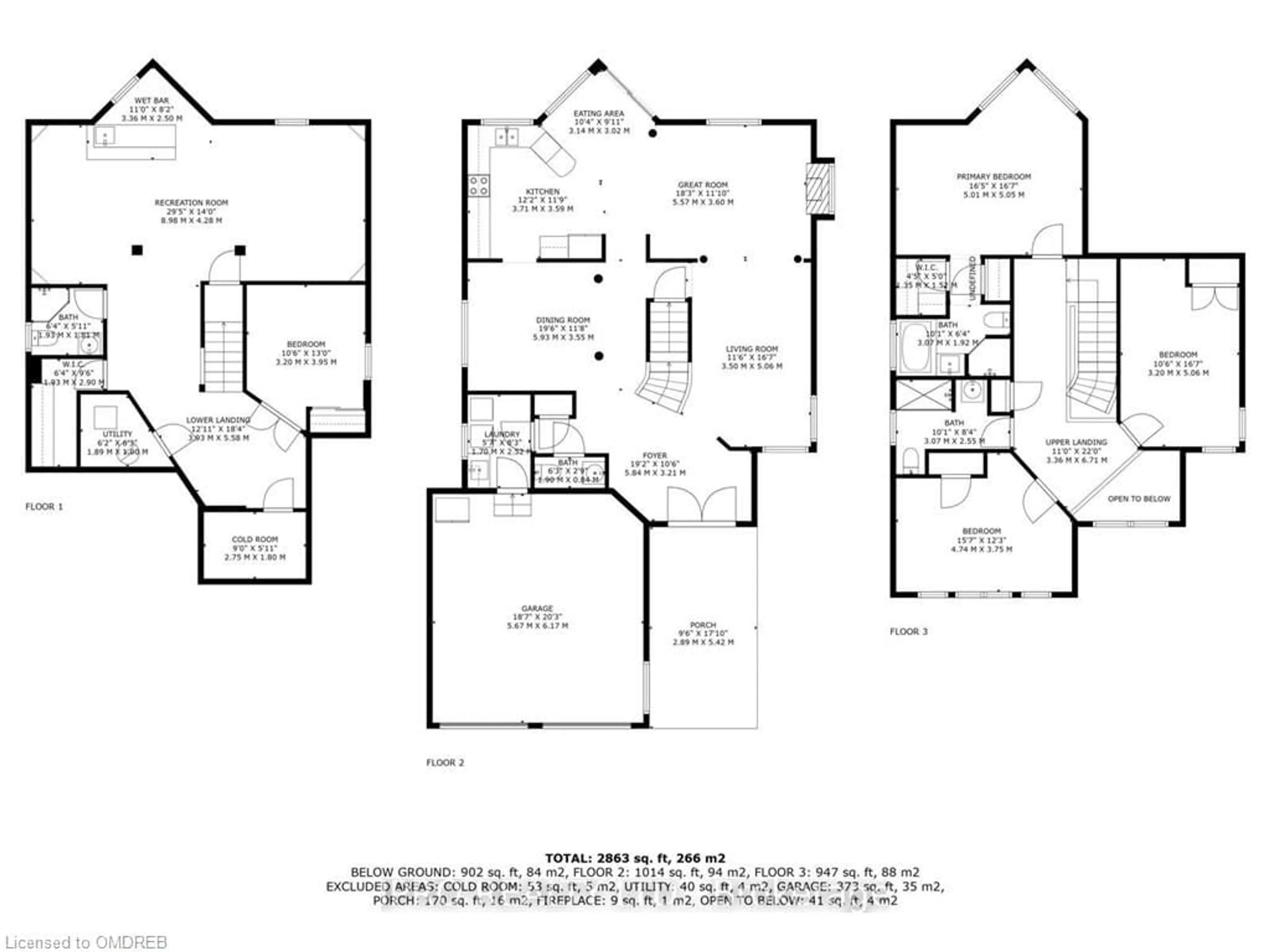 Floor plan for 17 Robinson Rd, Georgetown Ontario L7G 6G5