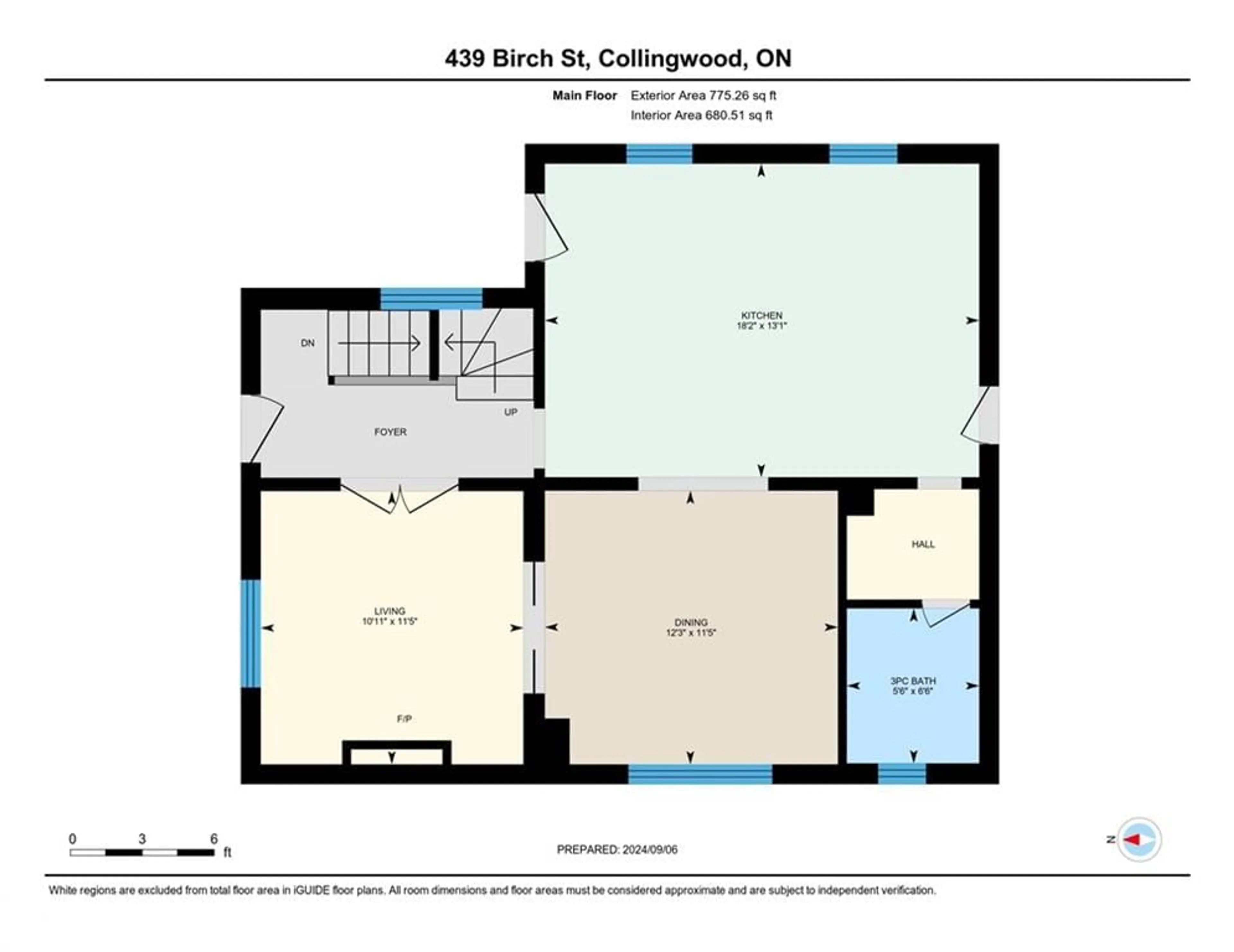 Floor plan for 439 Birch St, Collingwood Ontario L9Y 2W4