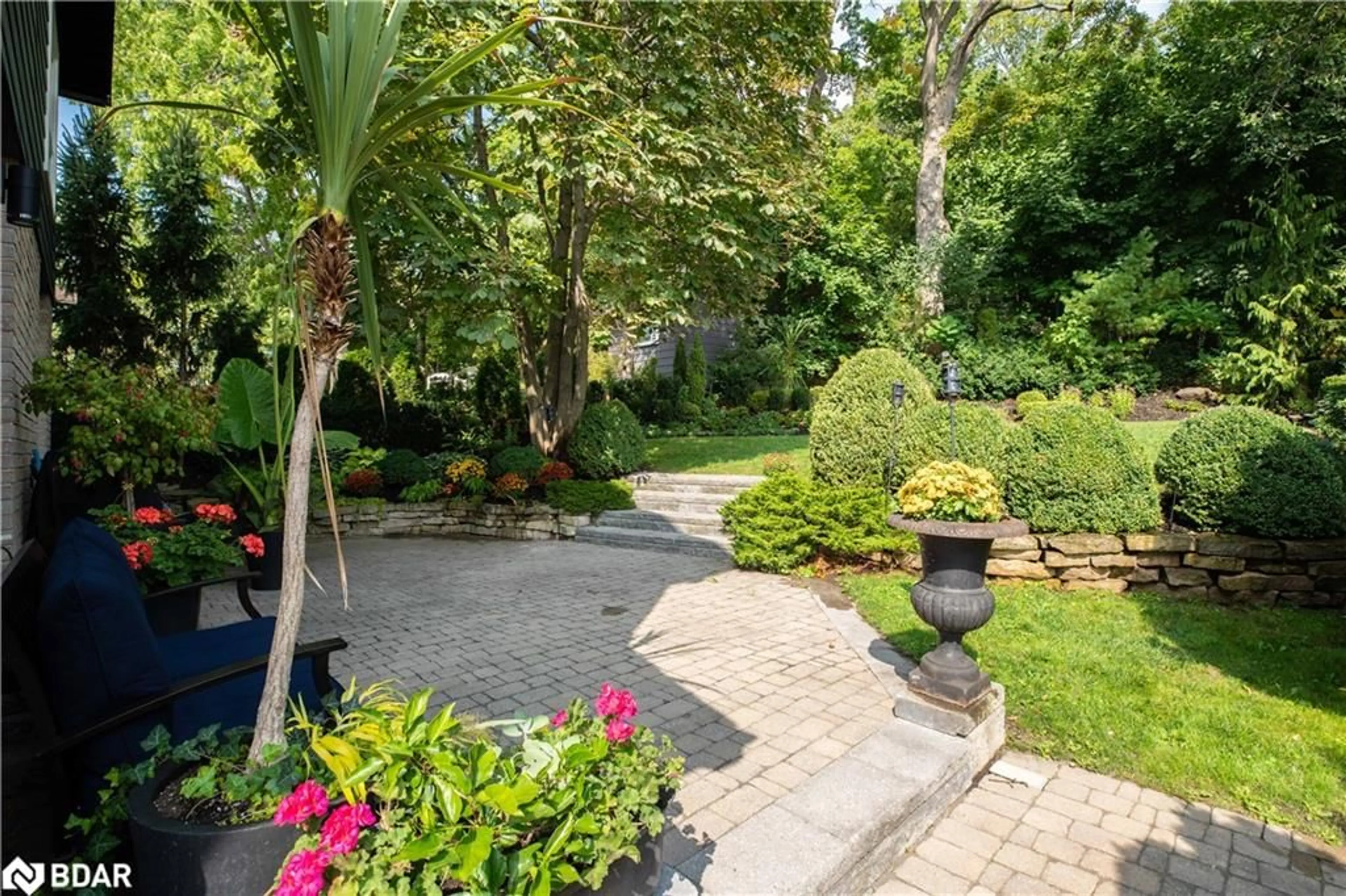 Patio, the fenced backyard for 27 Berczy St, Barrie Ontario L4M 3P6